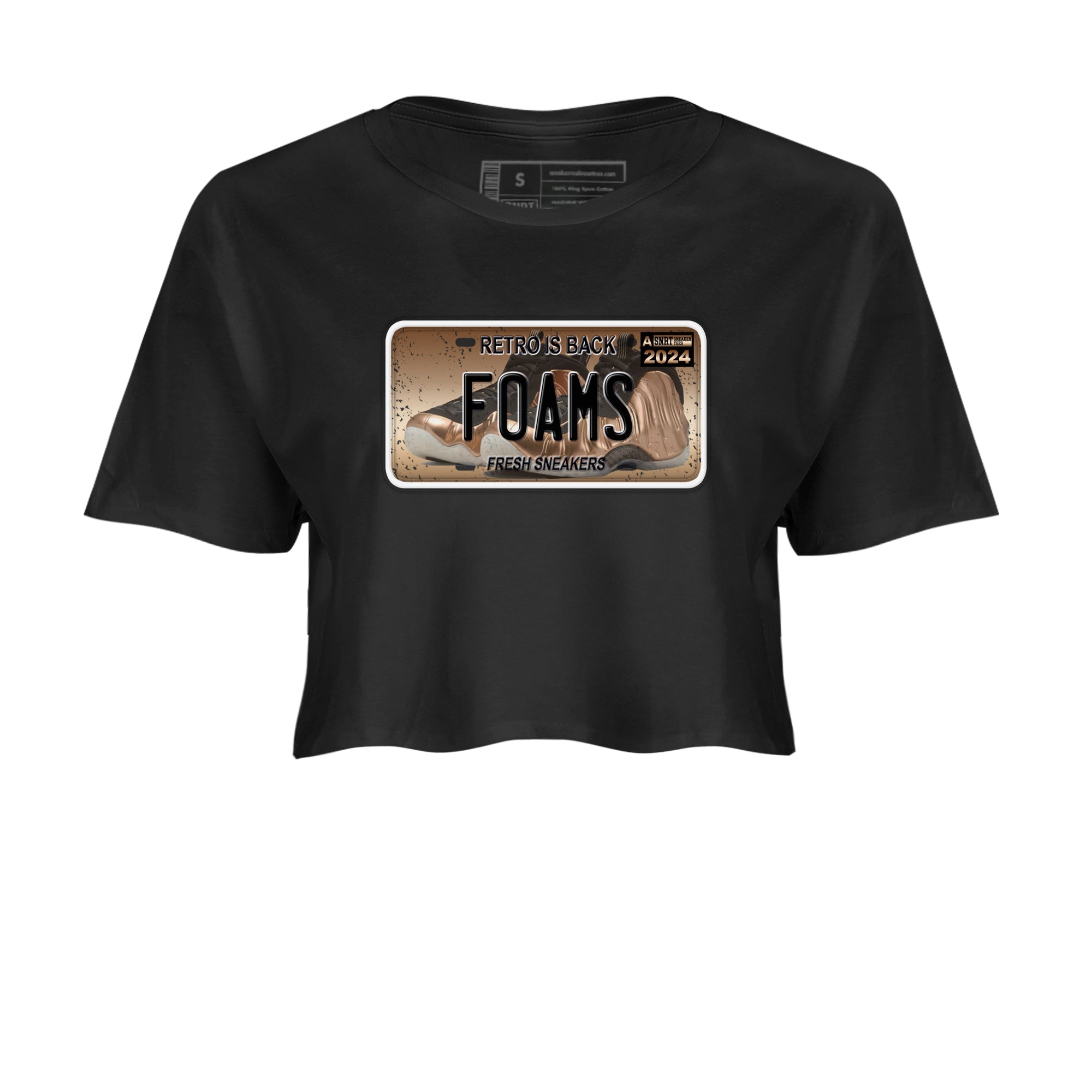 snkmatch Plate snkmatch Women's Top - Air Foamposite One Metallic Copper