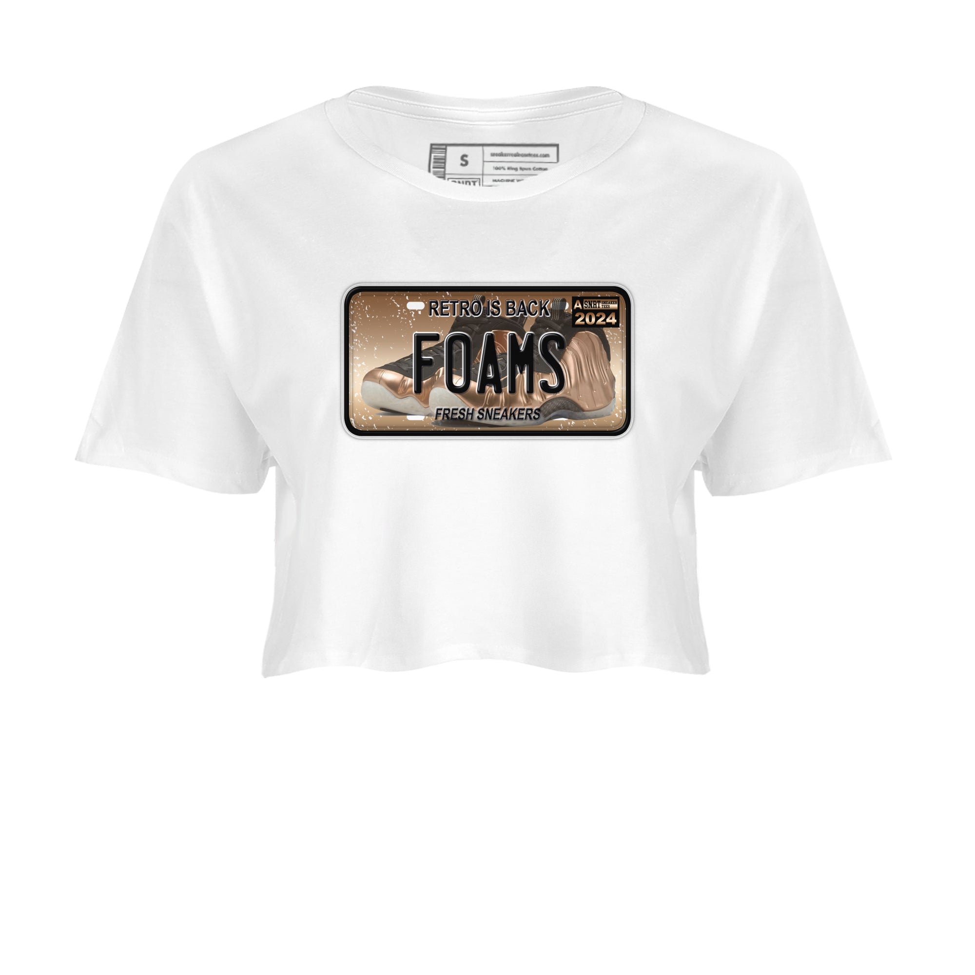 snkmatch Plate snkmatch Women's Top - Air Foamposite One Metallic Copper