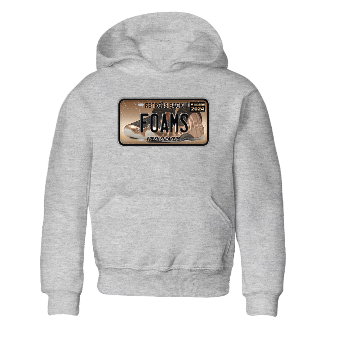 snkmatch Plate snkmatch Tees Kids - Air Foamposite One Metallic Copper