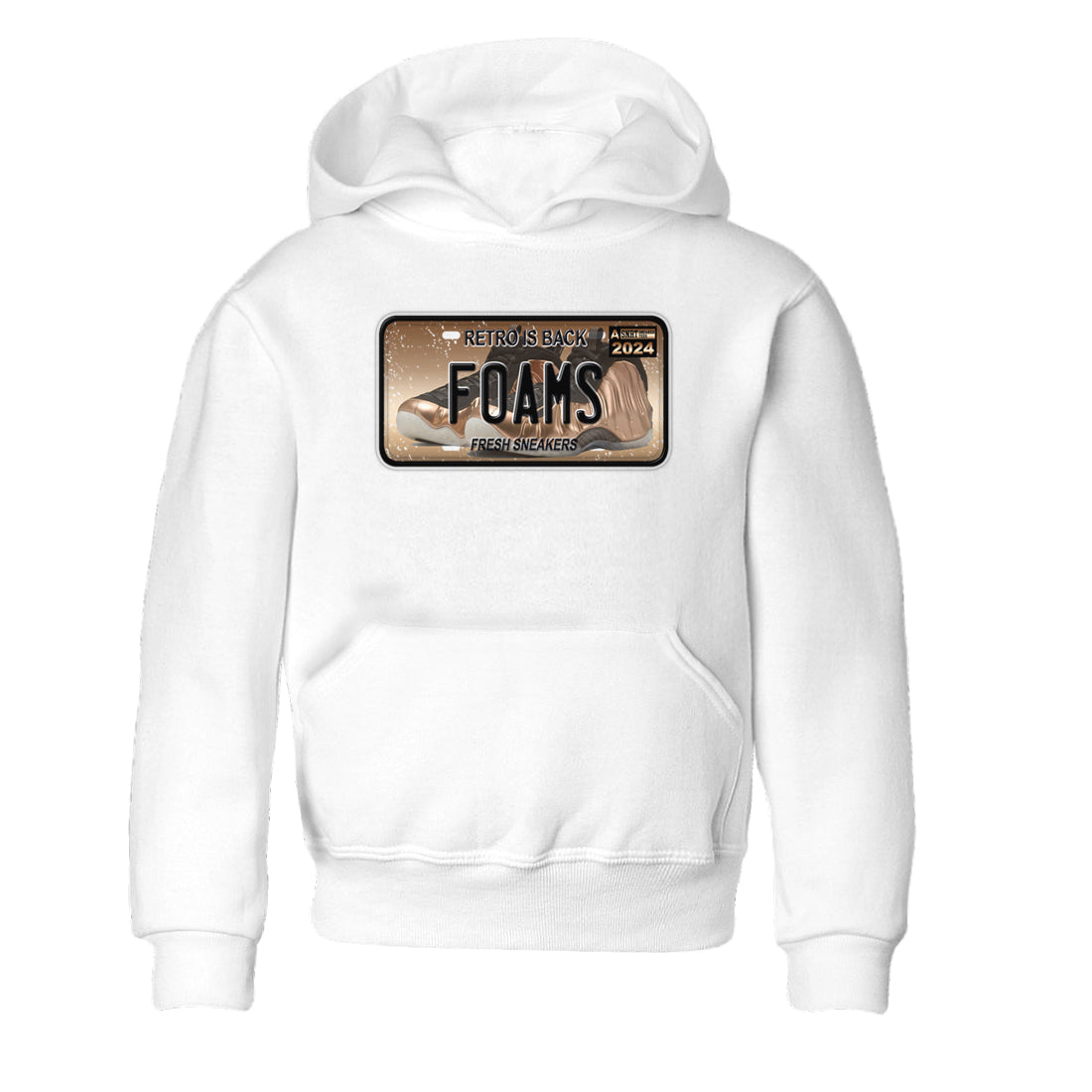 snkmatch Plate snkmatch Tees Kids - Air Foamposite One Metallic Copper