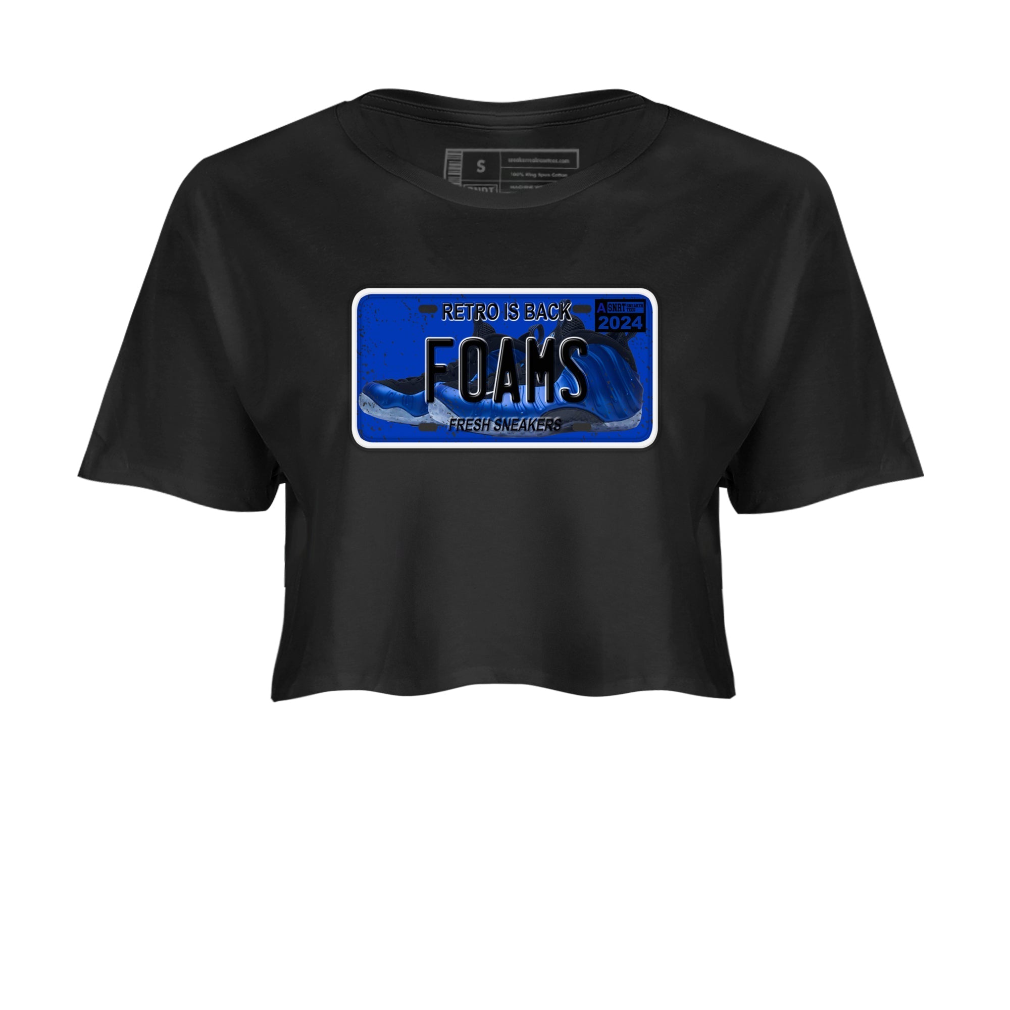 snkmatch Plate snkmatch Women's Top - Air Foamposite One Royal