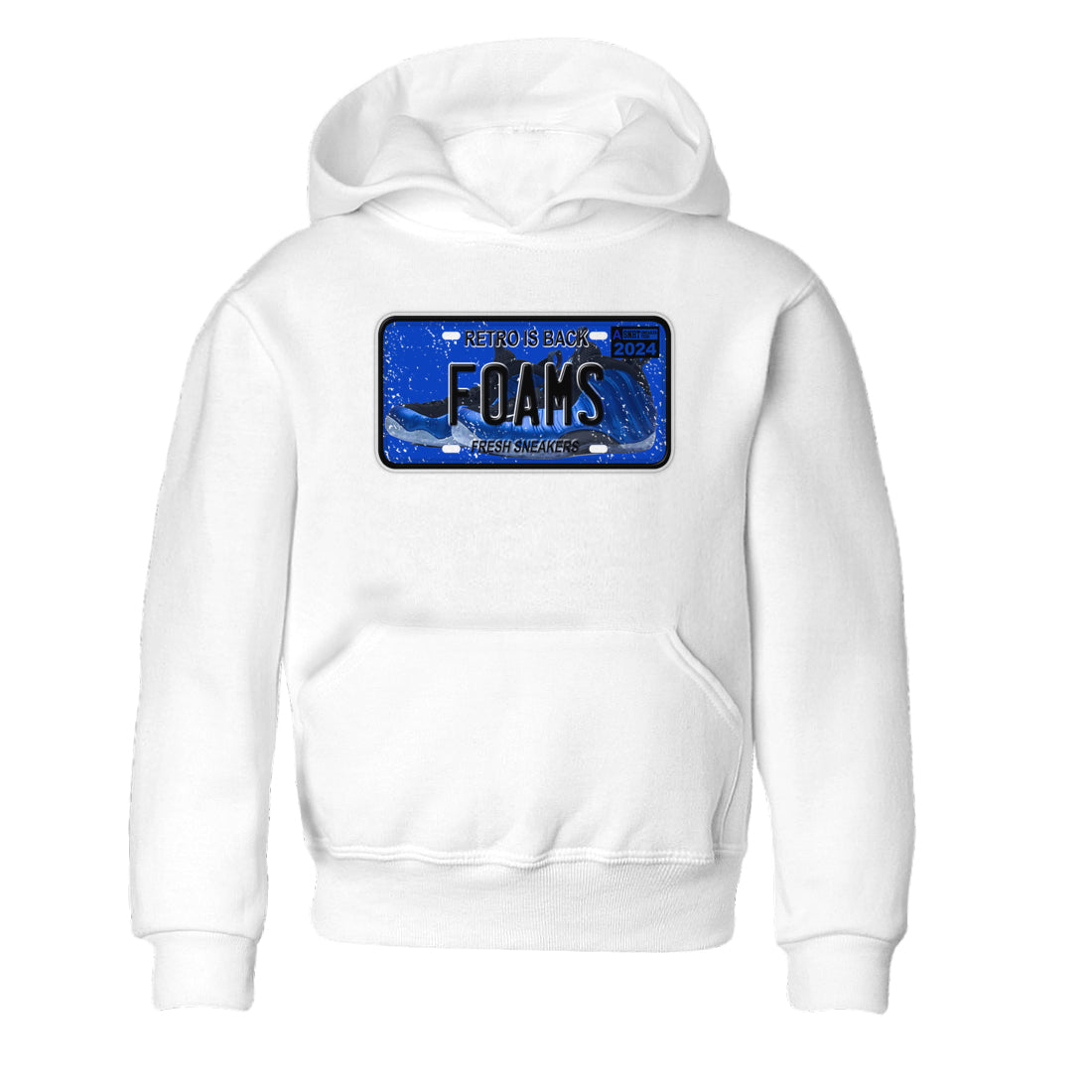 snkmatch Plate snkmatch Tees Kids - Air Foamposite One Royal