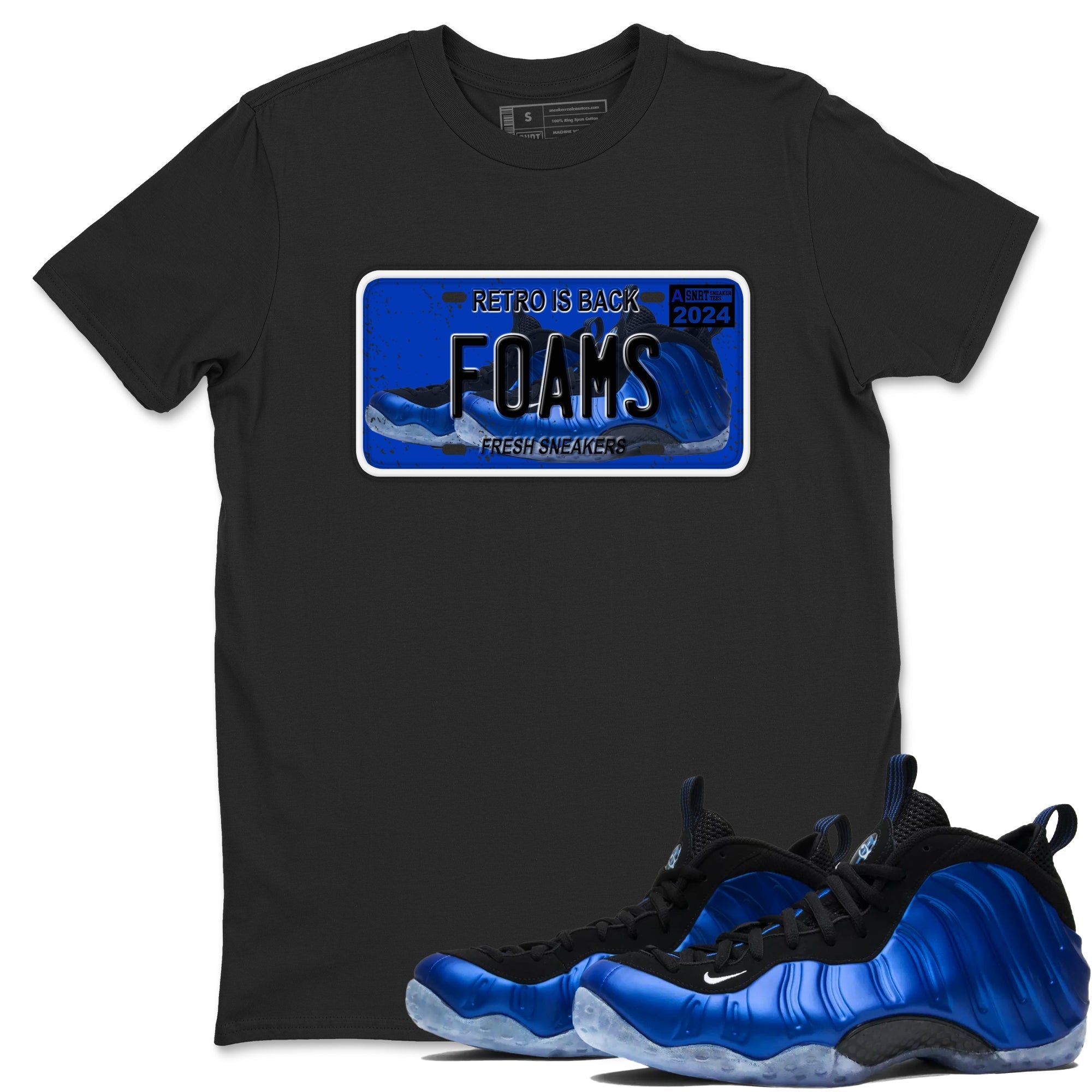 snkmatch Plate snkmatch Tees - Air Foamposite One Royal