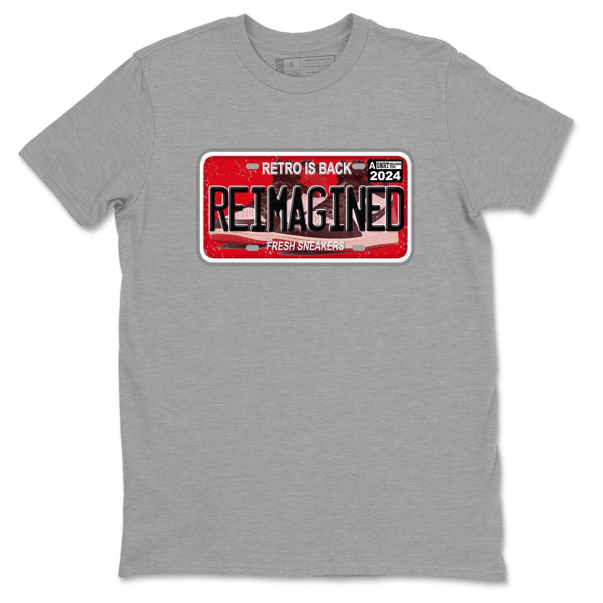 snkmatch Plate snkmatch Tees - Air Jordan 1 Black Toe Reimagined