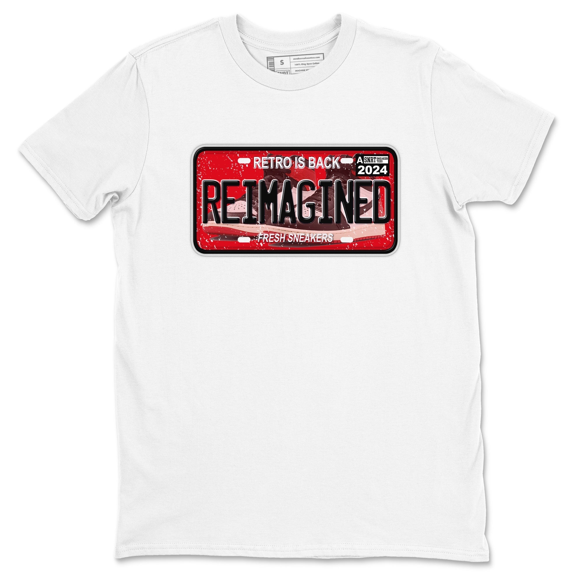 snkmatch Plate snkmatch Tees - Air Jordan 1 Black Toe Reimagined