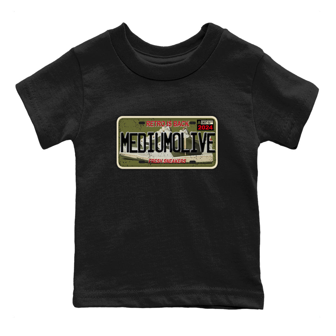 snkmatch Plate snkmatch Tees Kids - Air Jordan 1 Travis Scott Medium Olive