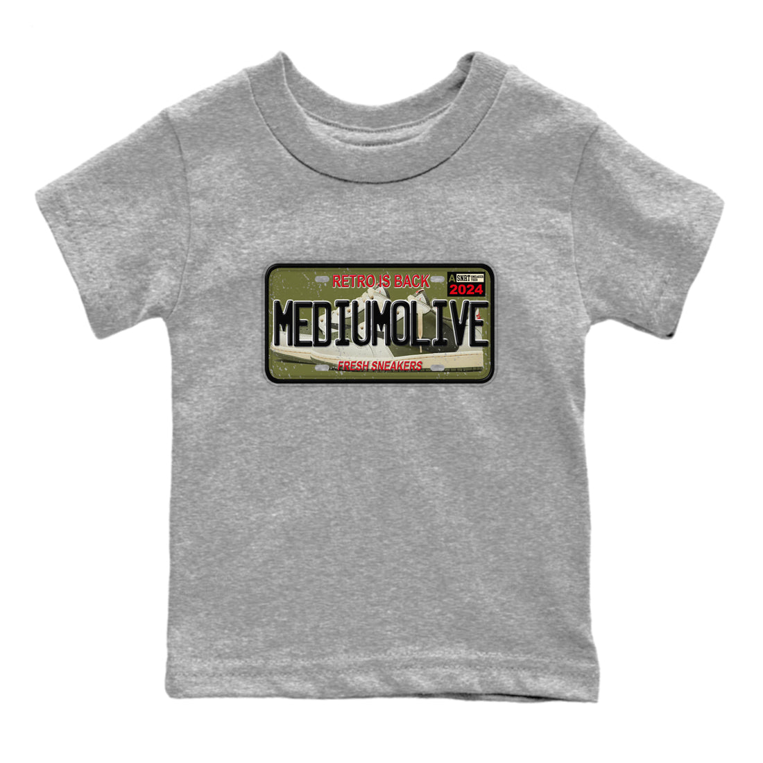 snkmatch Plate snkmatch Tees Kids - Air Jordan 1 Travis Scott Medium Olive