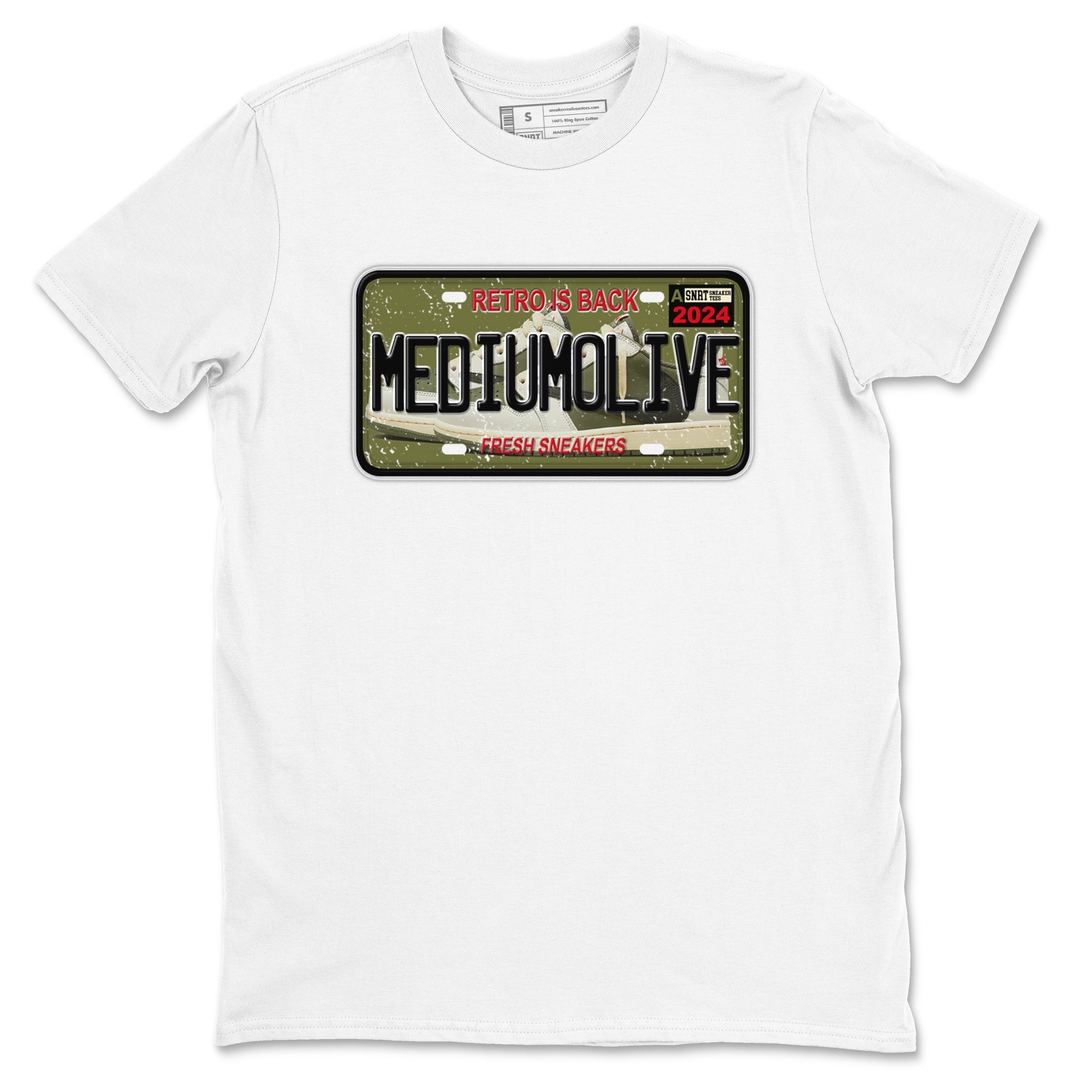 snkmatch Plate snkmatch Tees - Air Jordan 1 Travis Scott Medium Olive