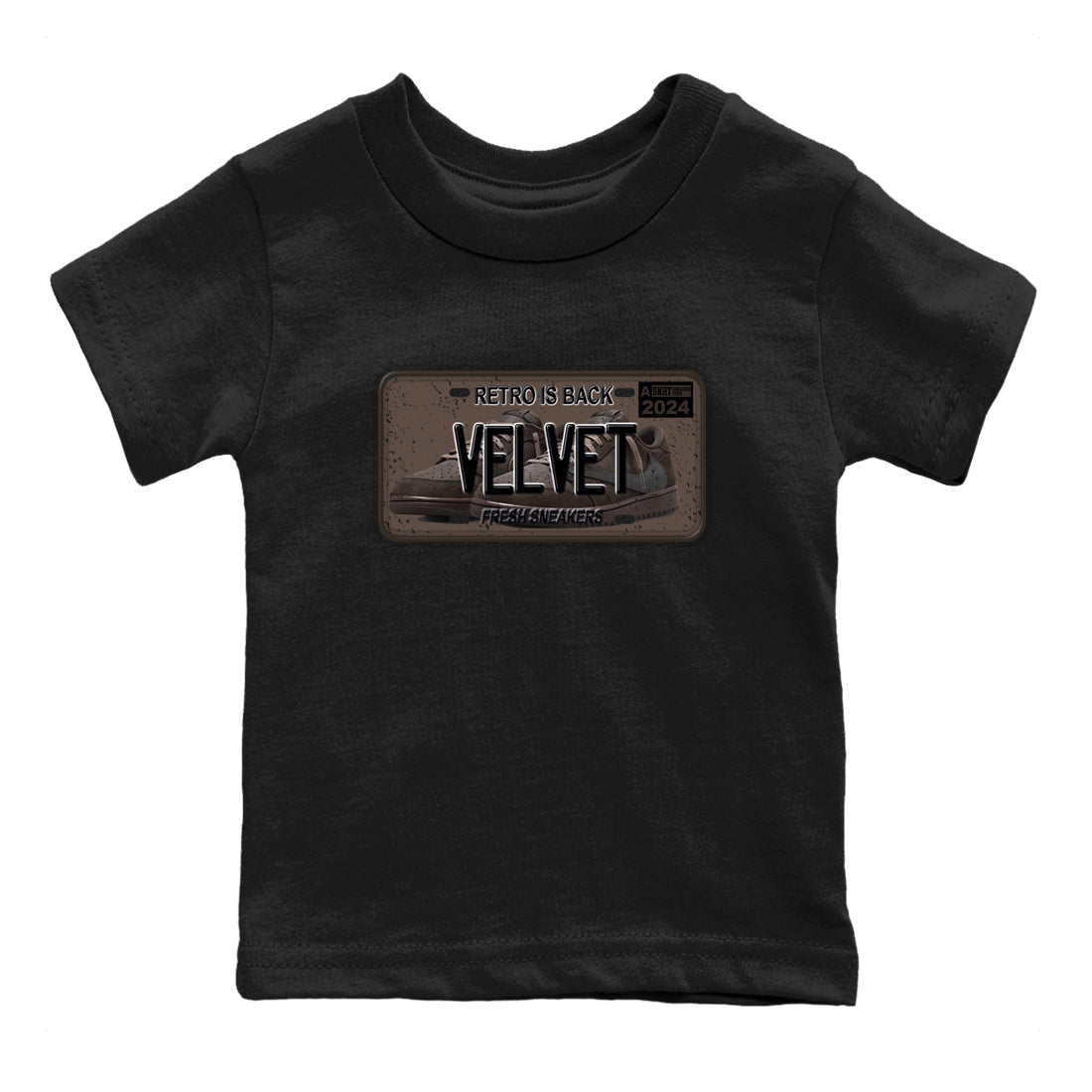 snkmatch Plate snkmatch Tees Kids - Air Jordan 1 Travis Scott Velvet Brown
