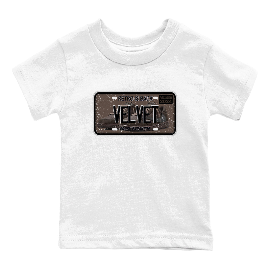 snkmatch Plate snkmatch Tees Kids - Air Jordan 1 Travis Scott Velvet Brown