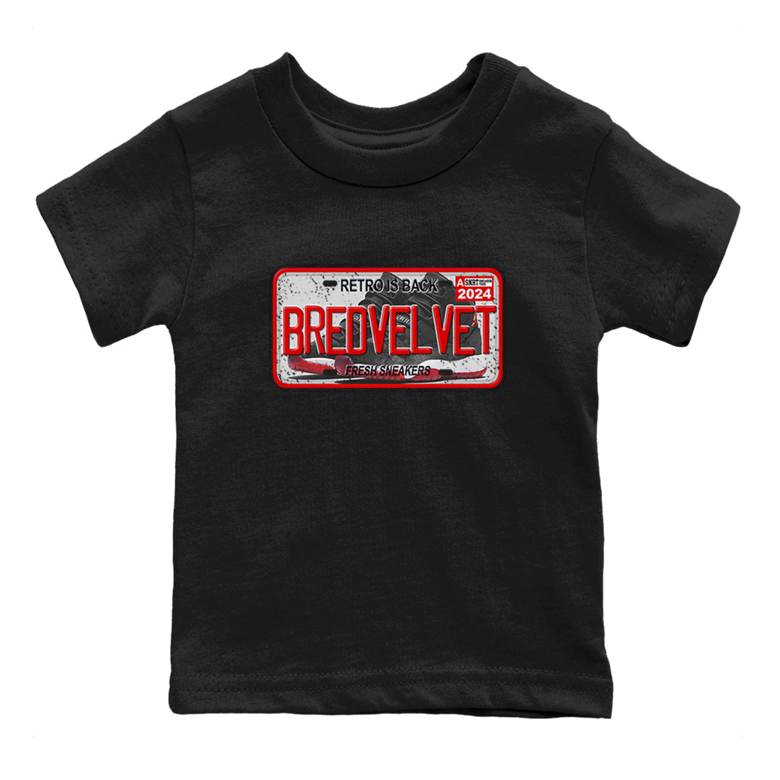 snkmatch Plate snkmatch Tees Kids - Air Jordan 11 Bred Velvet