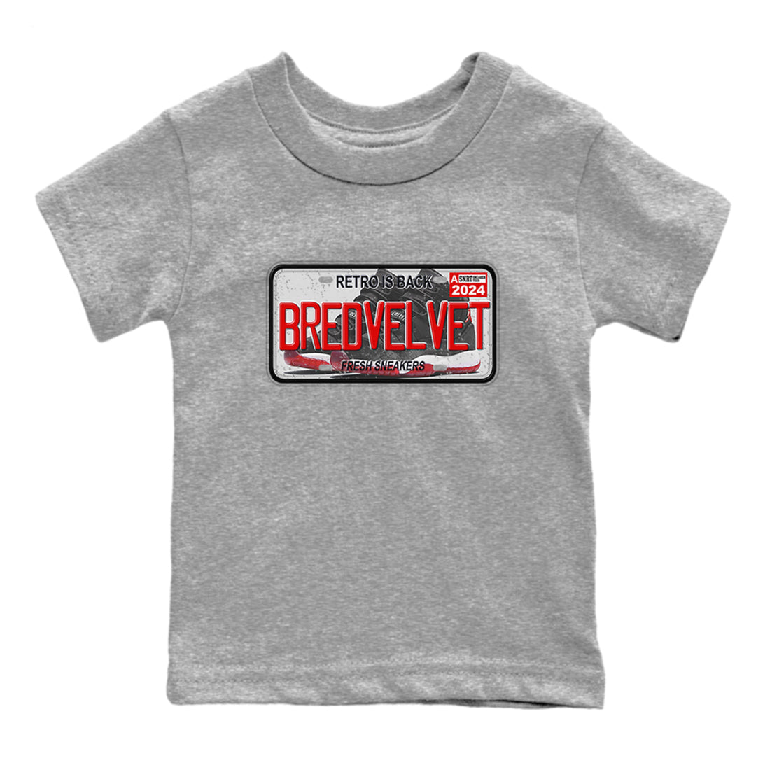 snkmatch Plate snkmatch Tees Kids - Air Jordan 11 Bred Velvet