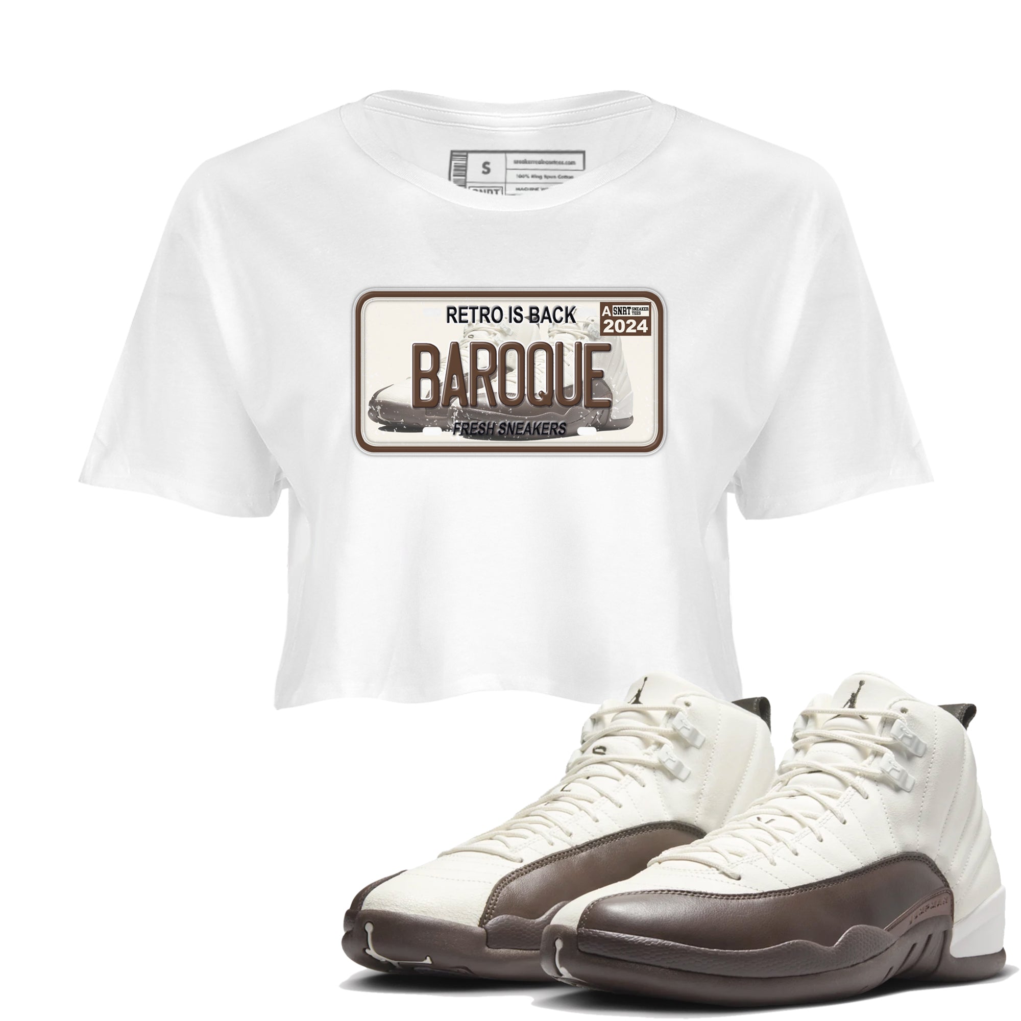 snkmatch Plate snkmatch Women's Top - Air Jordan 12 Baroque Brown