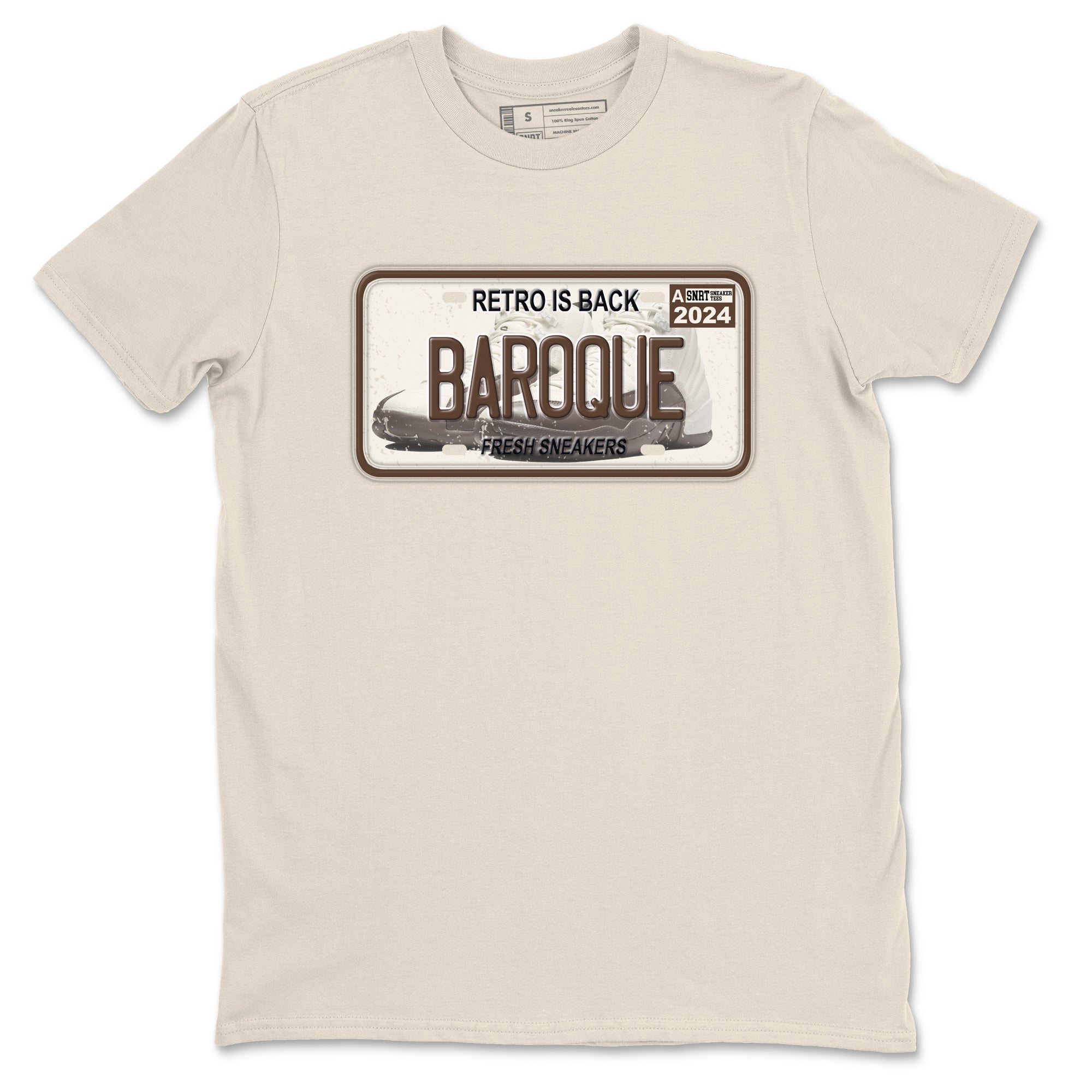 snkmatch Plate snkmatch Tees - Air Jordan 12 Baroque Brown