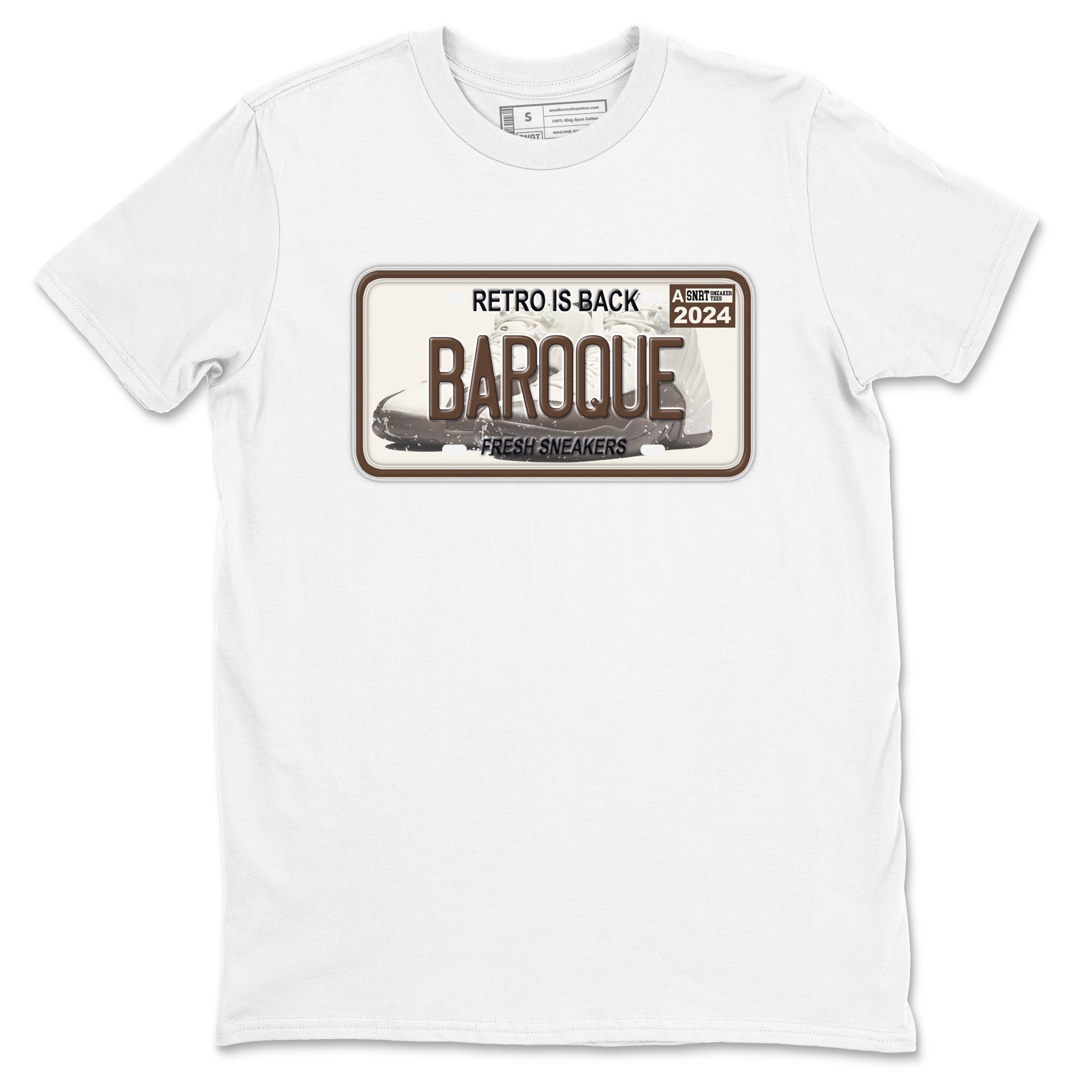 snkmatch Plate snkmatch Tees - Air Jordan 12 Baroque Brown
