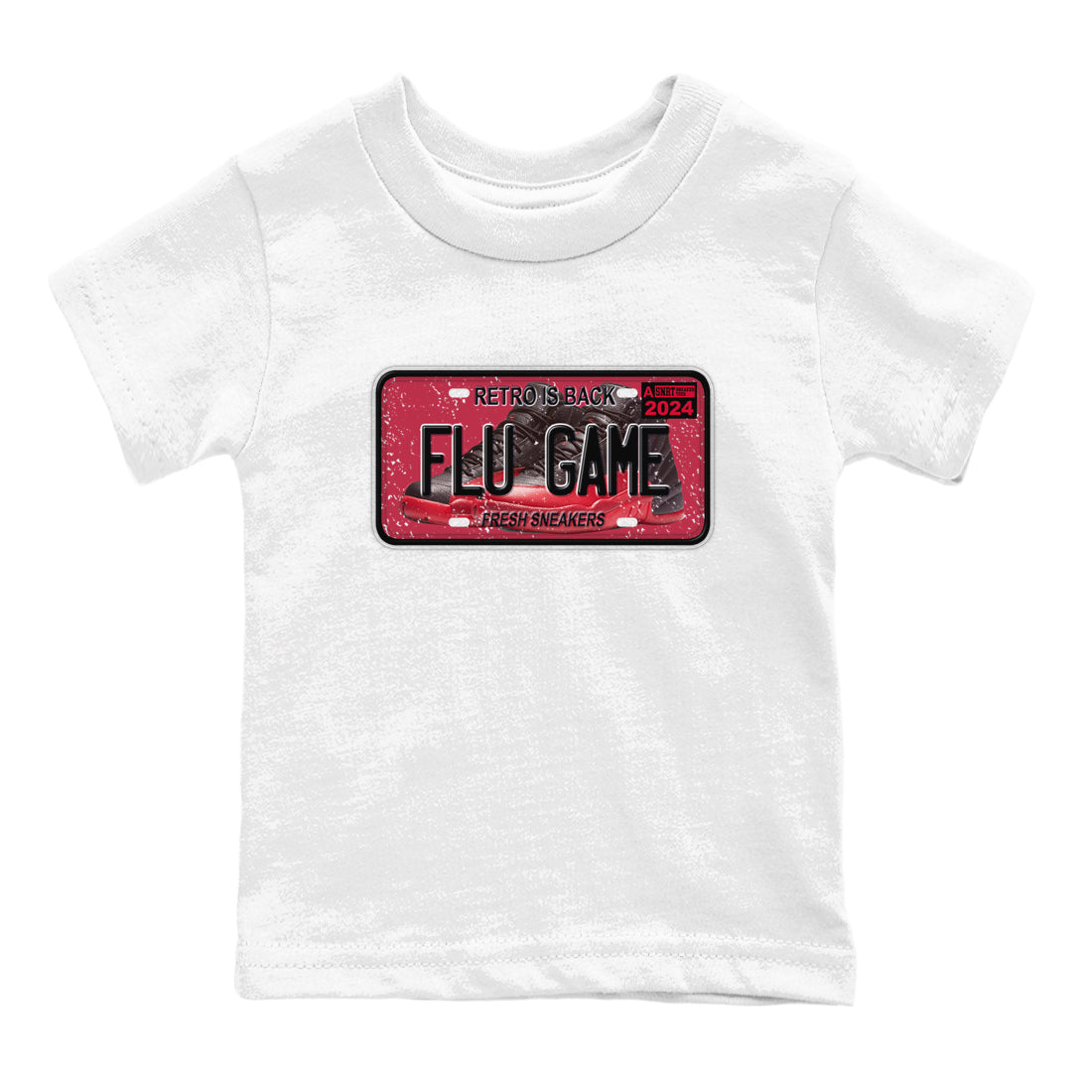 snkmatch Plate snkmatch Tees Kids - Air Jordan 12 Flu Game