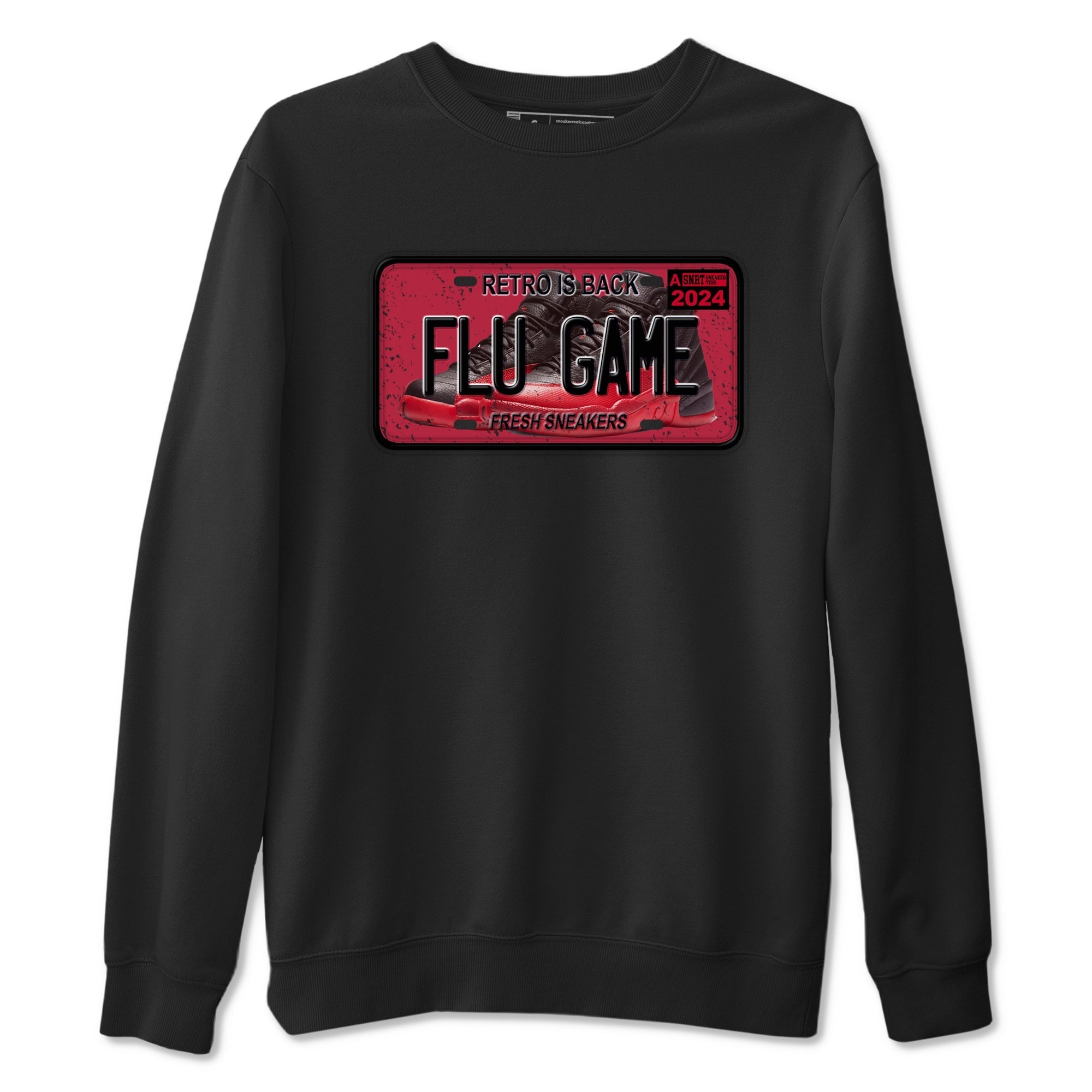 snkmatch Plate snkmatch Tees - Air Jordan 12 Flu Game