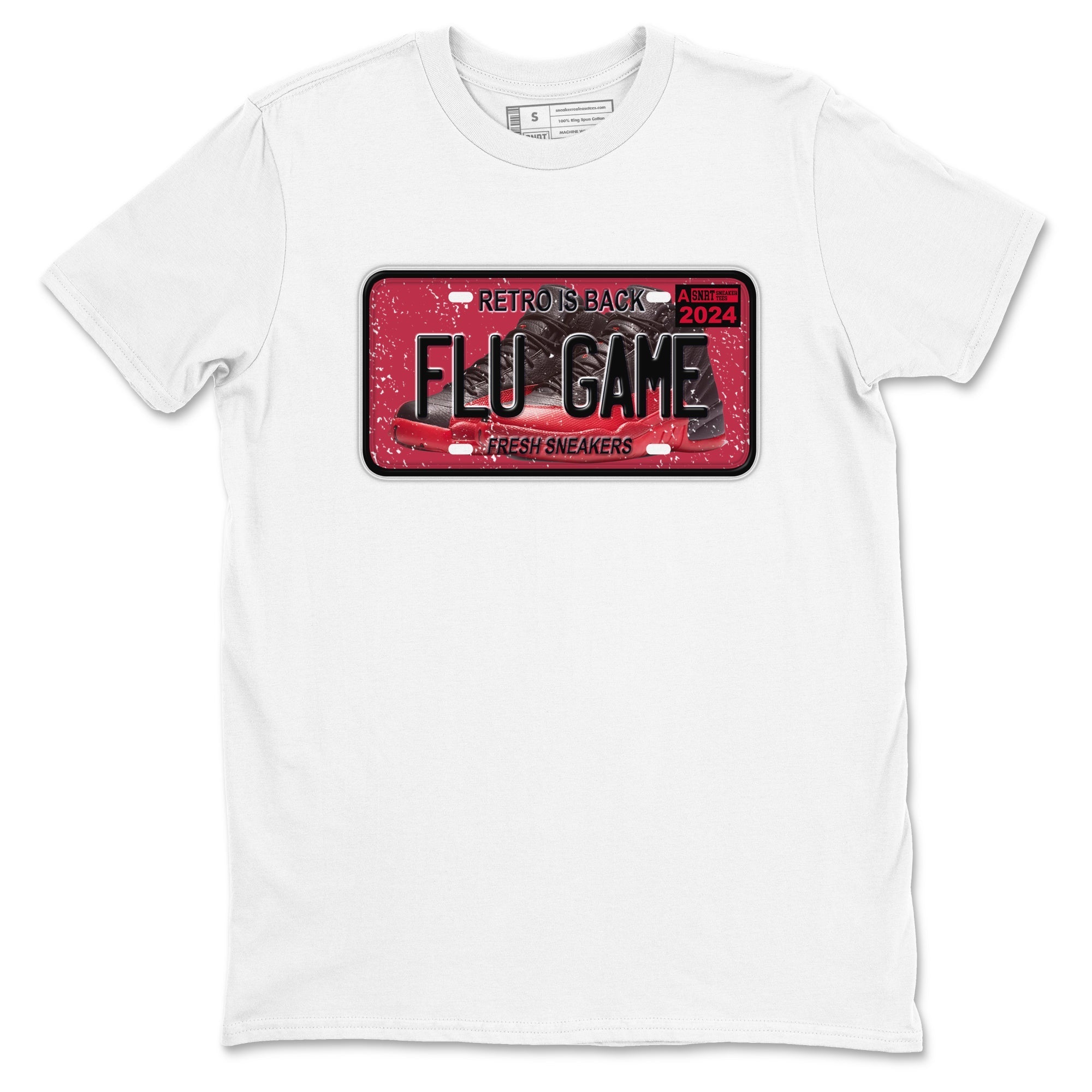snkmatch Plate snkmatch Tees - Air Jordan 12 Flu Game