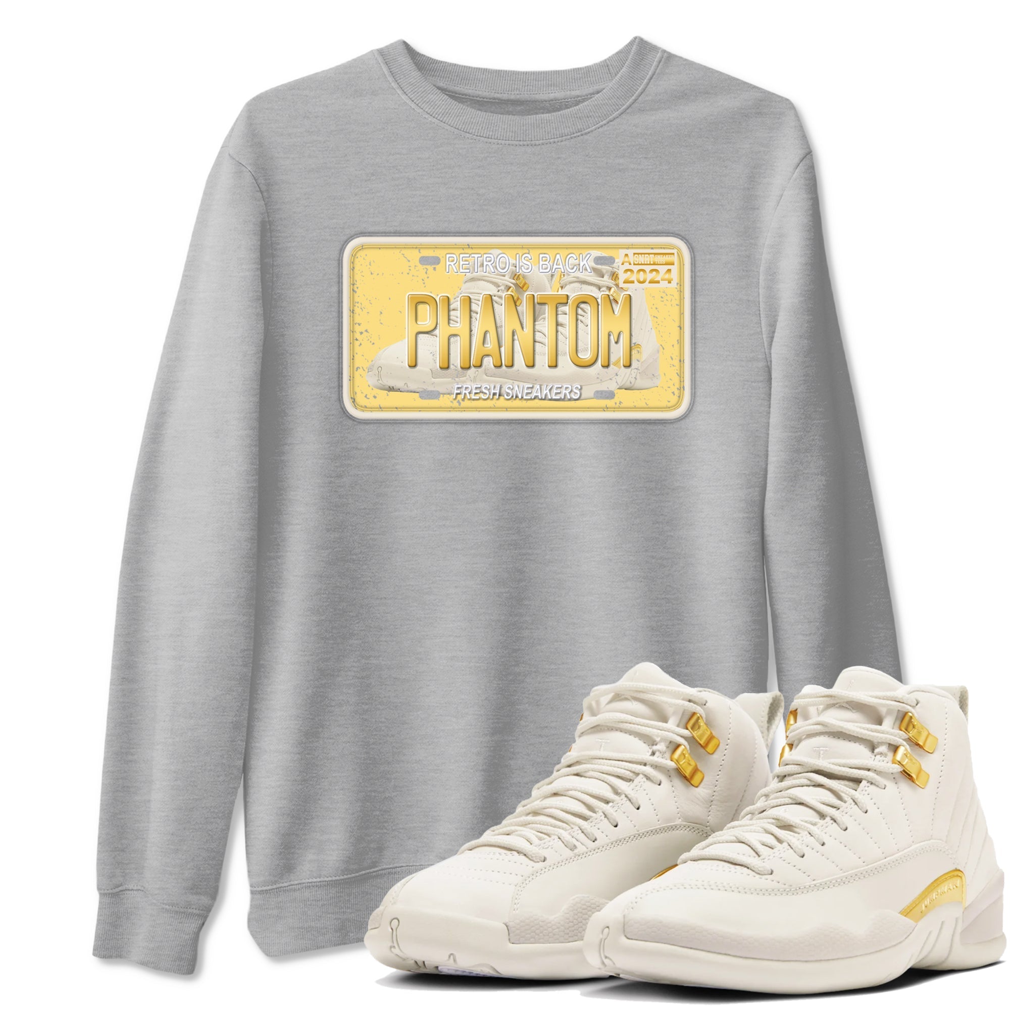 snkmatch Plate snkmatch Tees - Air Jordan 12 Phantom