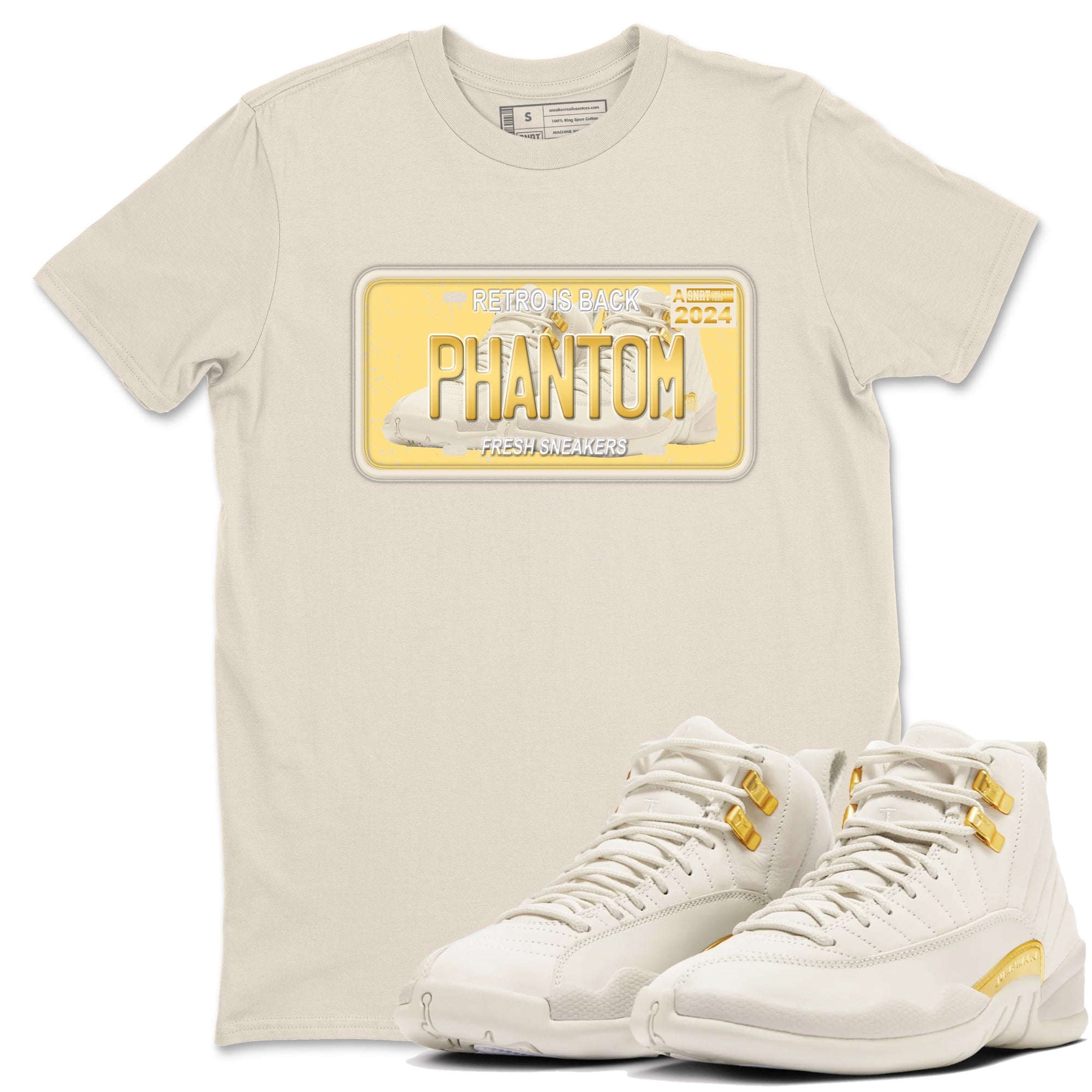 snkmatch Plate snkmatch Tees - Air Jordan 12 Phantom