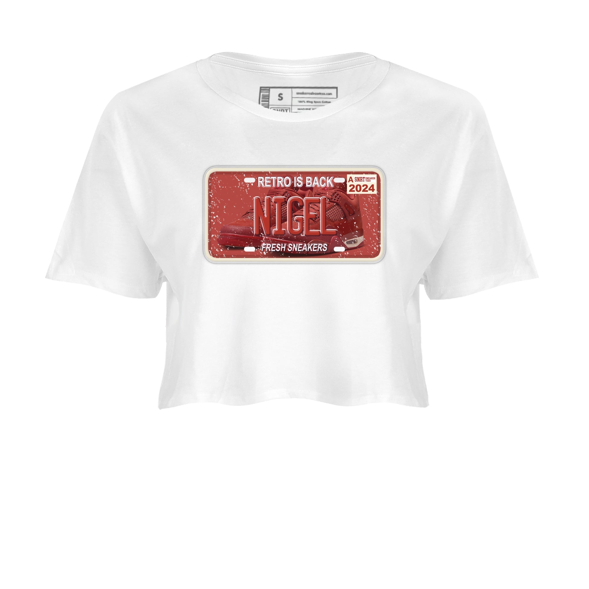 snkmatch Plate snkmatch Women's Top - Air Jordan 4 Brick By Brick