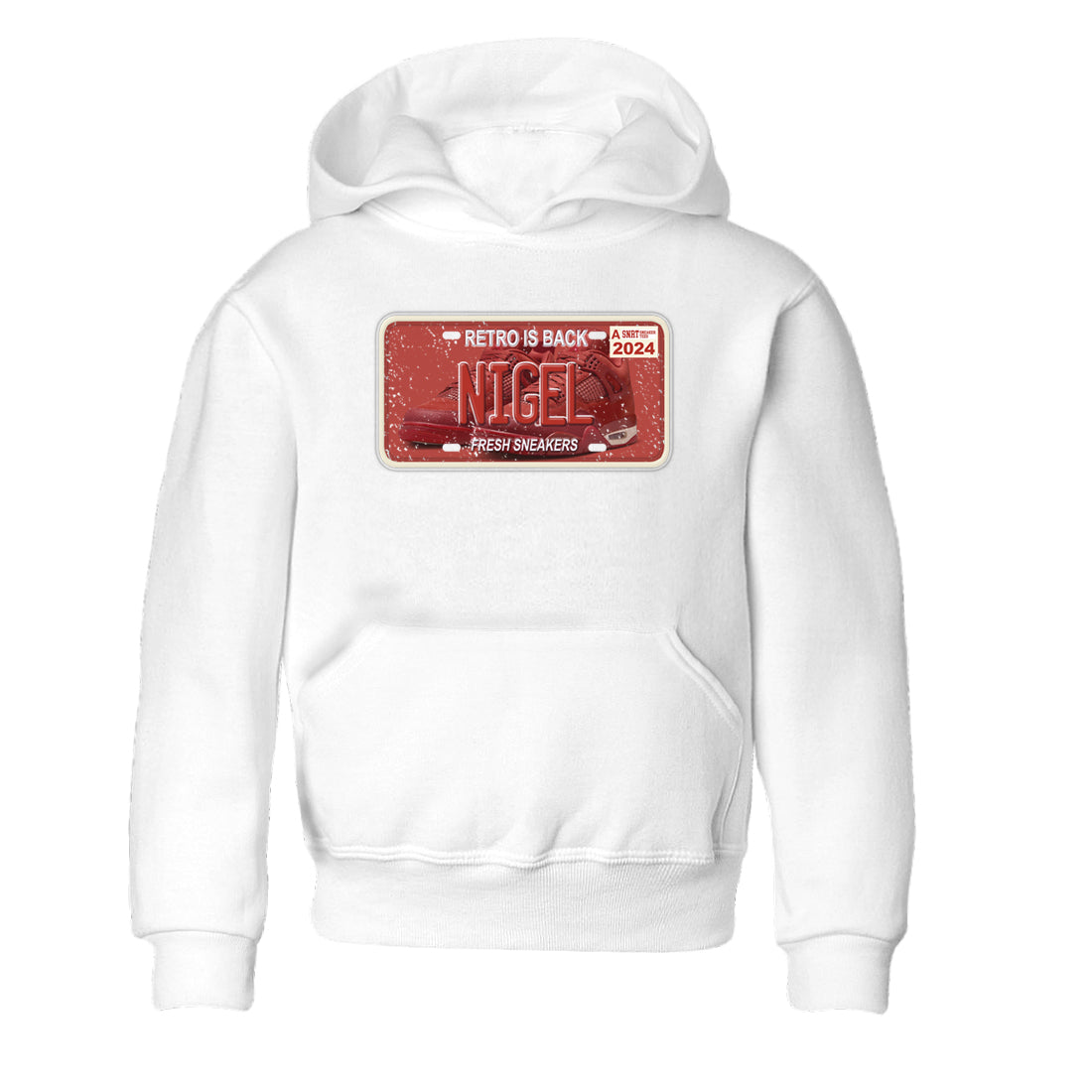 snkmatch Plate snkmatch Tees Kids - Air Jordan 4 Brick By Brick