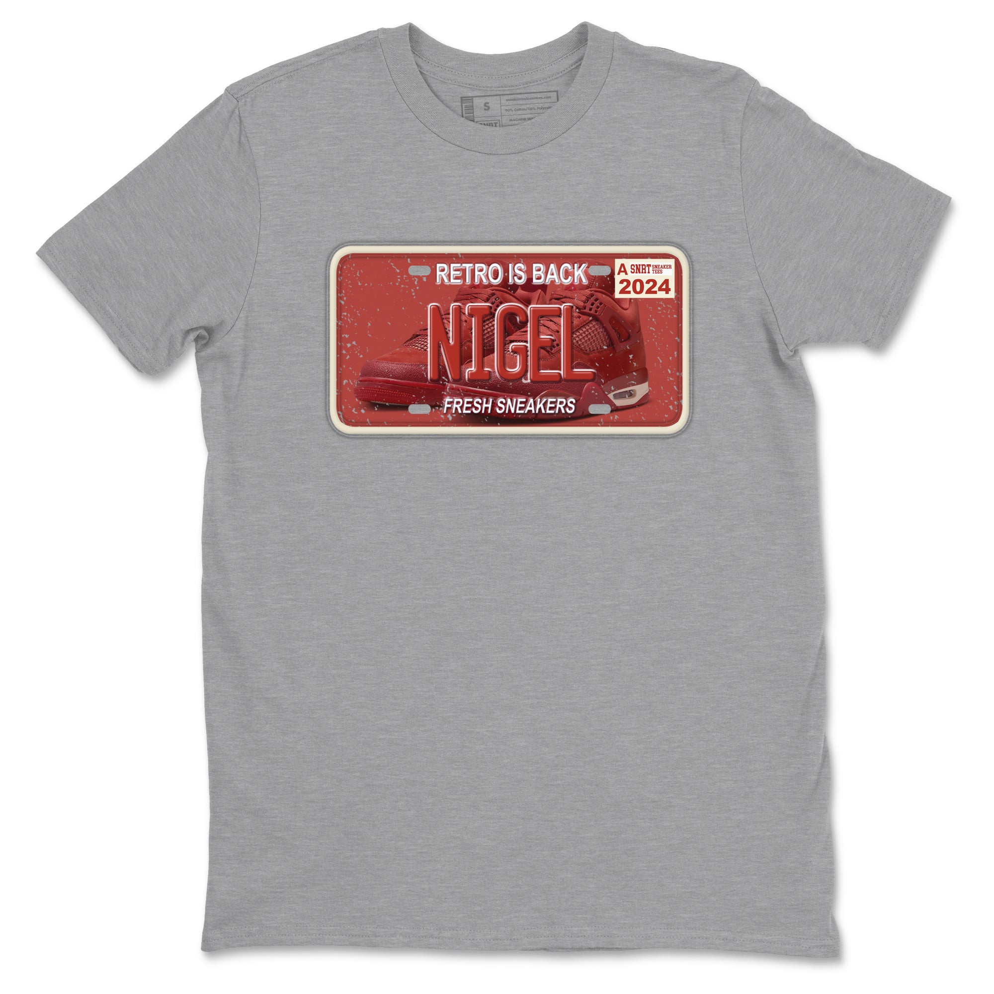 snkmatch Plate snkmatch Tees - Air Jordan 4 Brick By Brick