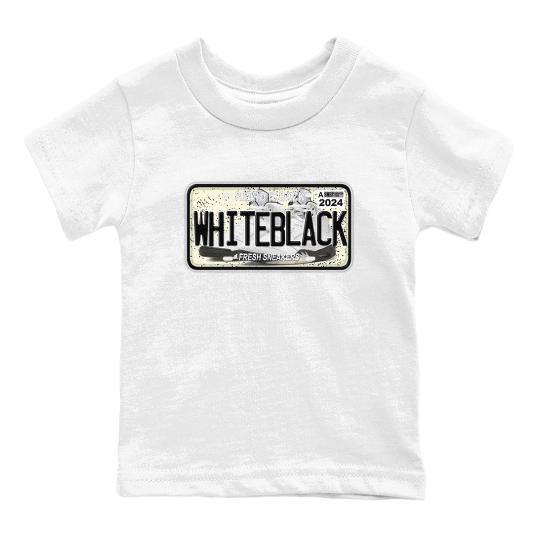 snkmatch Plate snkmatch Tees Kids - Air Jordan 5 White Black