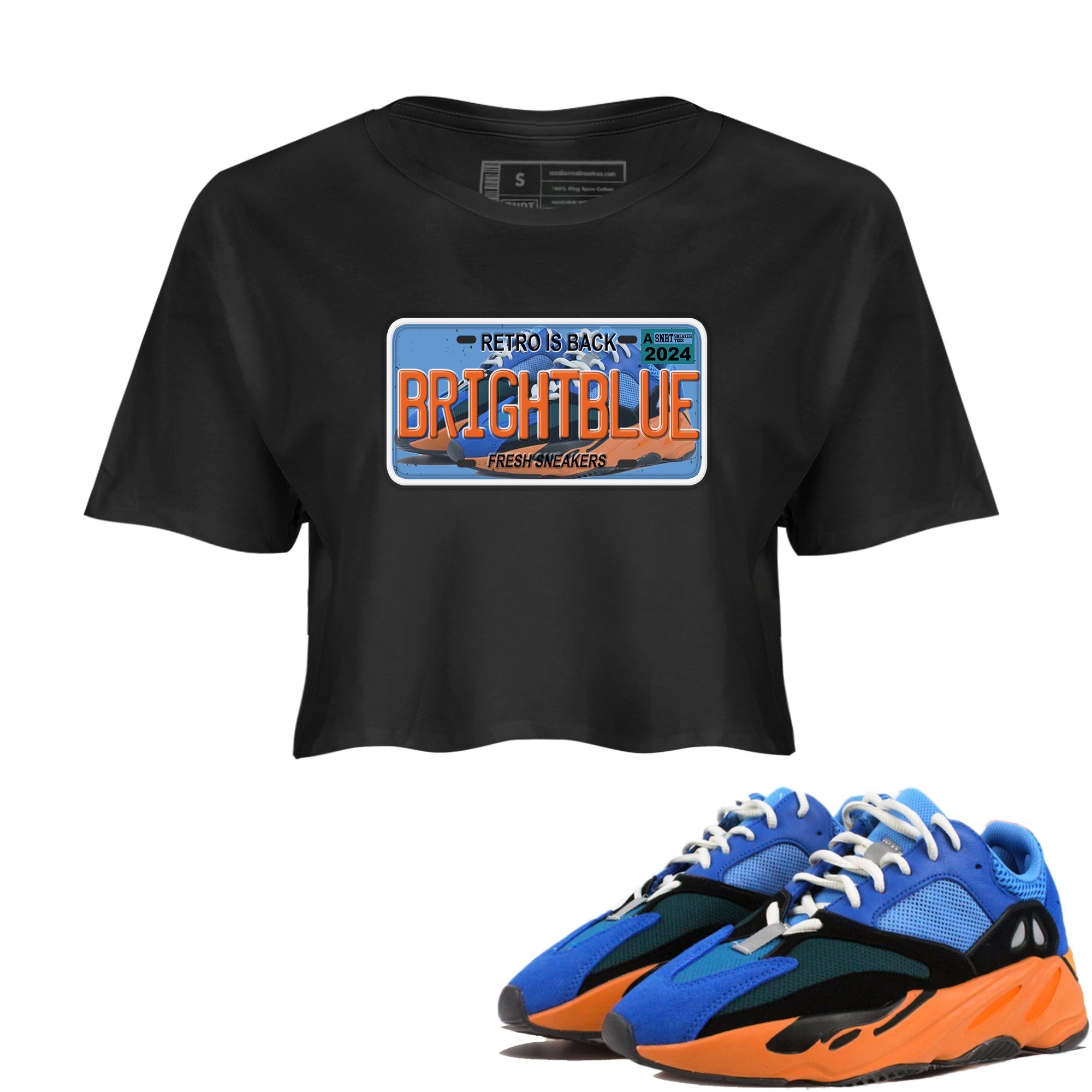snkmatch Plate snkmatch Women's Top - Yeezy 700 Bright Blue