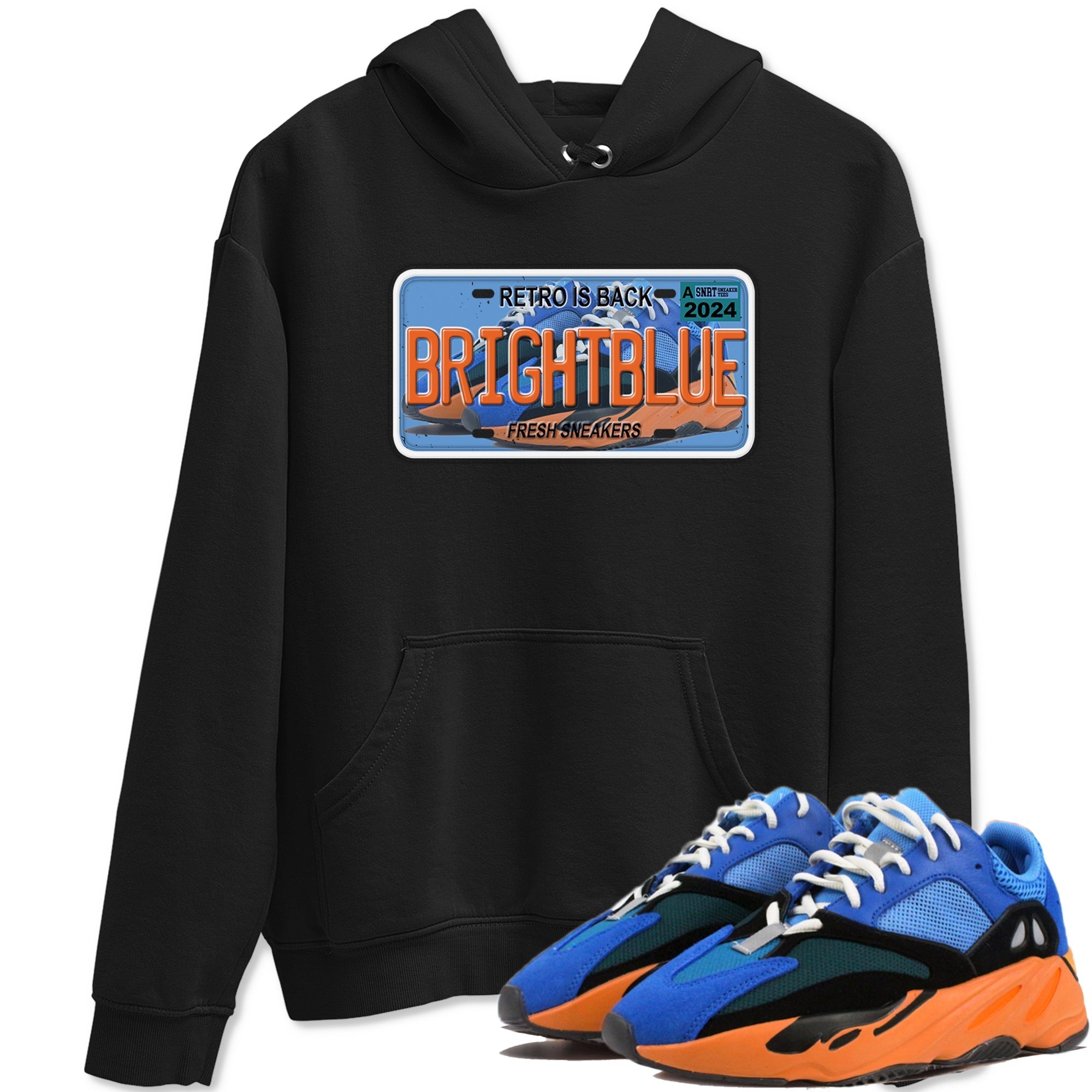 snkmatch Plate snkmatch Tees - Yeezy 700 Bright Blue