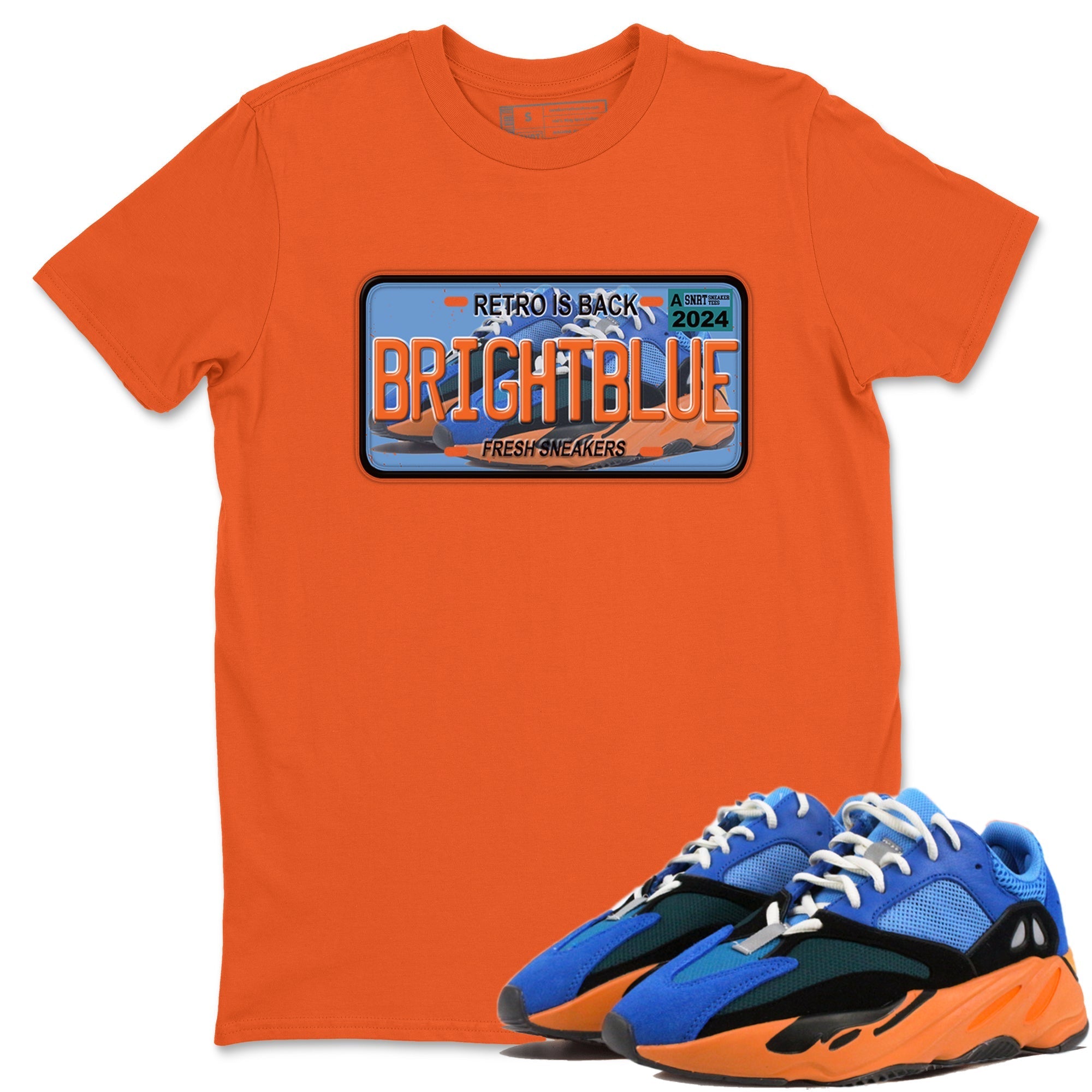 snkmatch Plate snkmatch Tees - Yeezy 700 Bright Blue