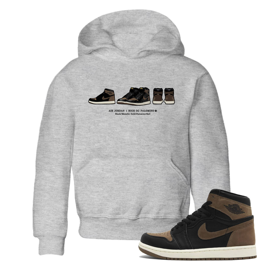 snkmatch Prelude snkmatch Tee Kids - Air Jordan 1 Palomino