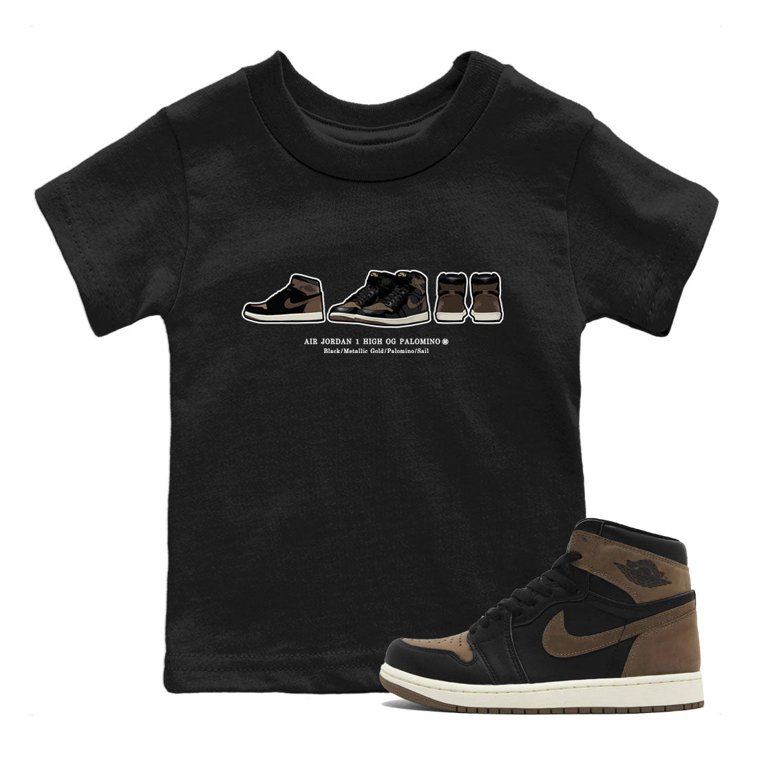 snkmatch Prelude snkmatch Tee Kids - Air Jordan 1 Palomino