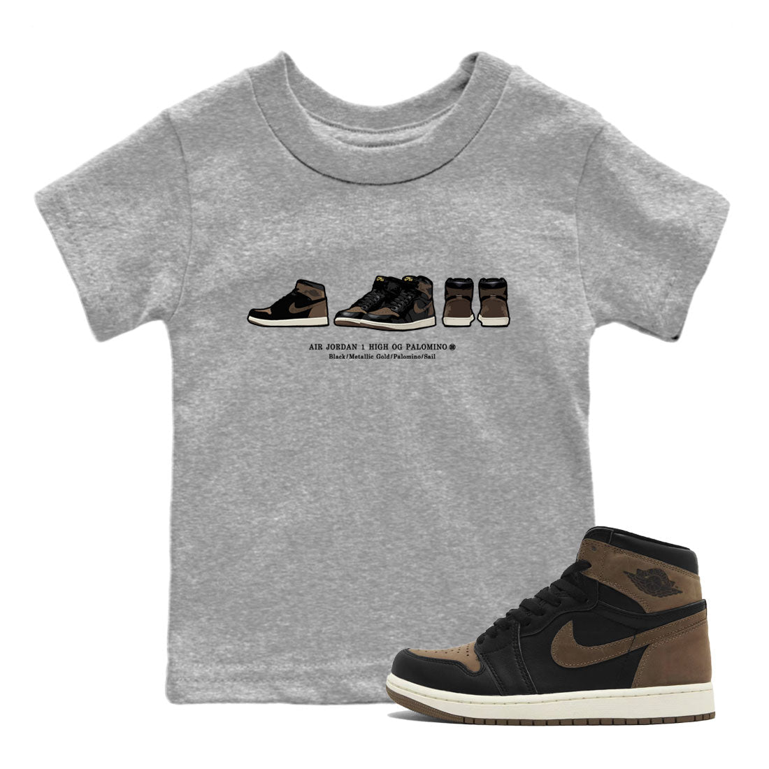 snkmatch Prelude snkmatch Tee Kids - Air Jordan 1 Palomino