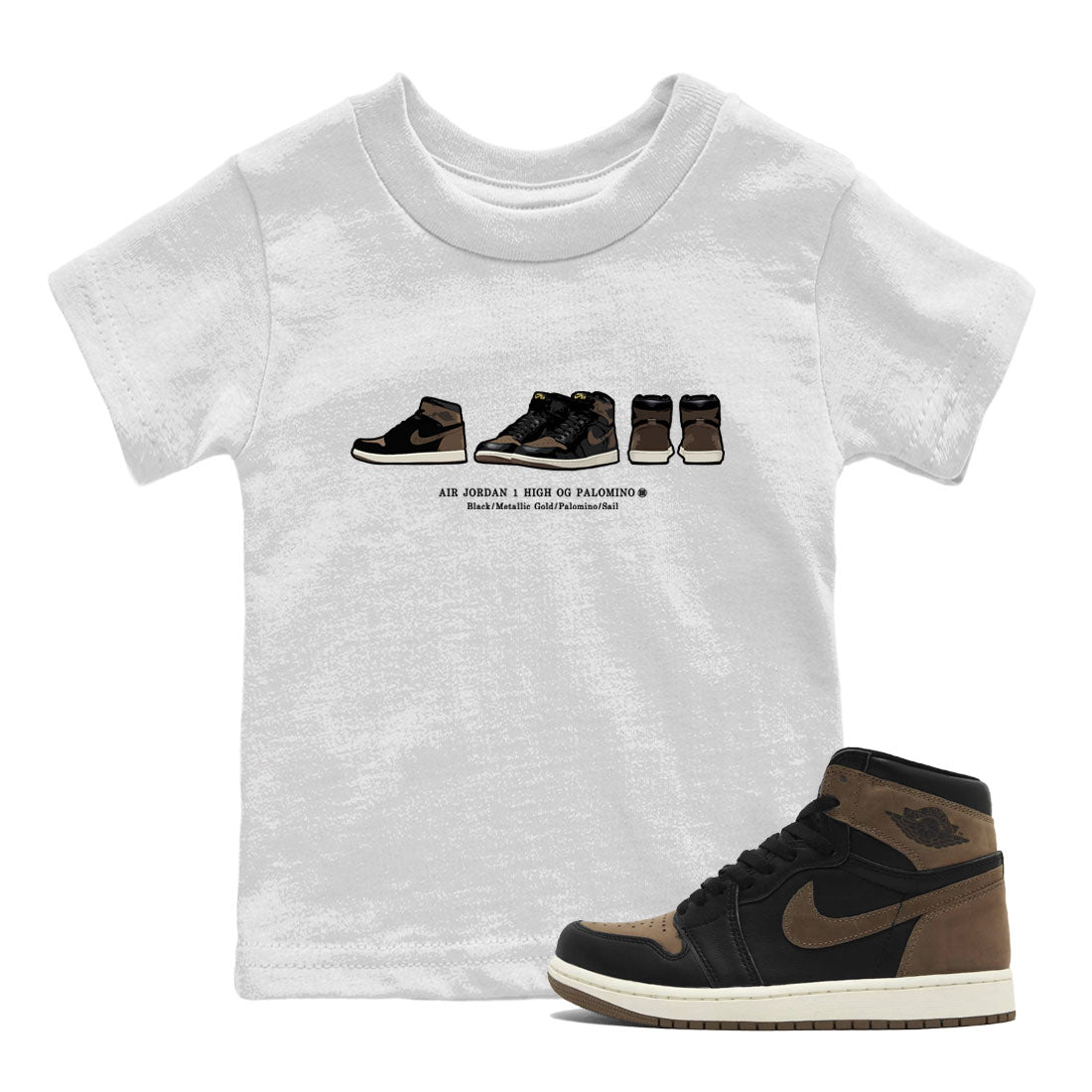 snkmatch Prelude snkmatch Tee Kids - Air Jordan 1 Palomino