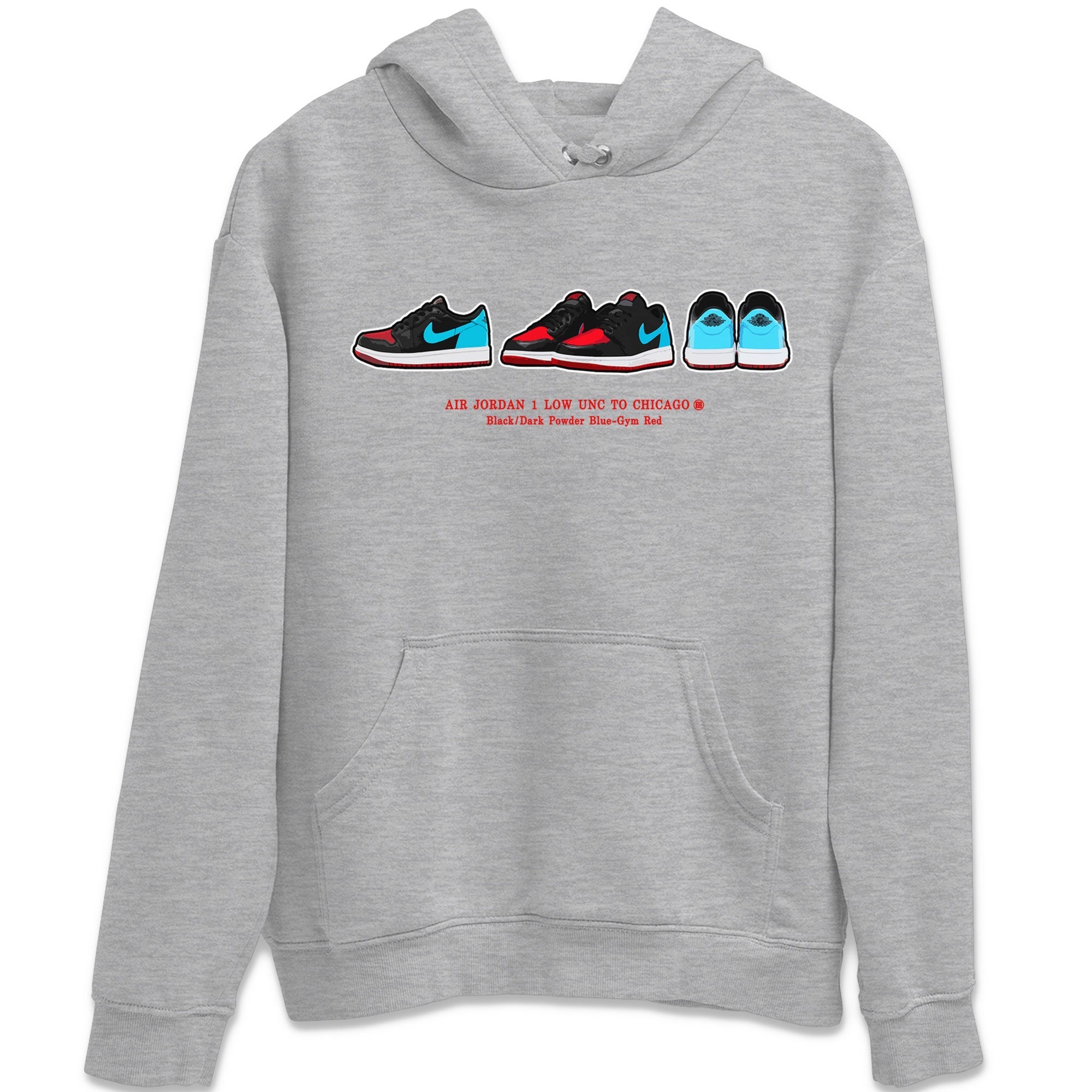 snkmatch Prelude Unisex Tops - Air Jordan 1 UNC to Chicago