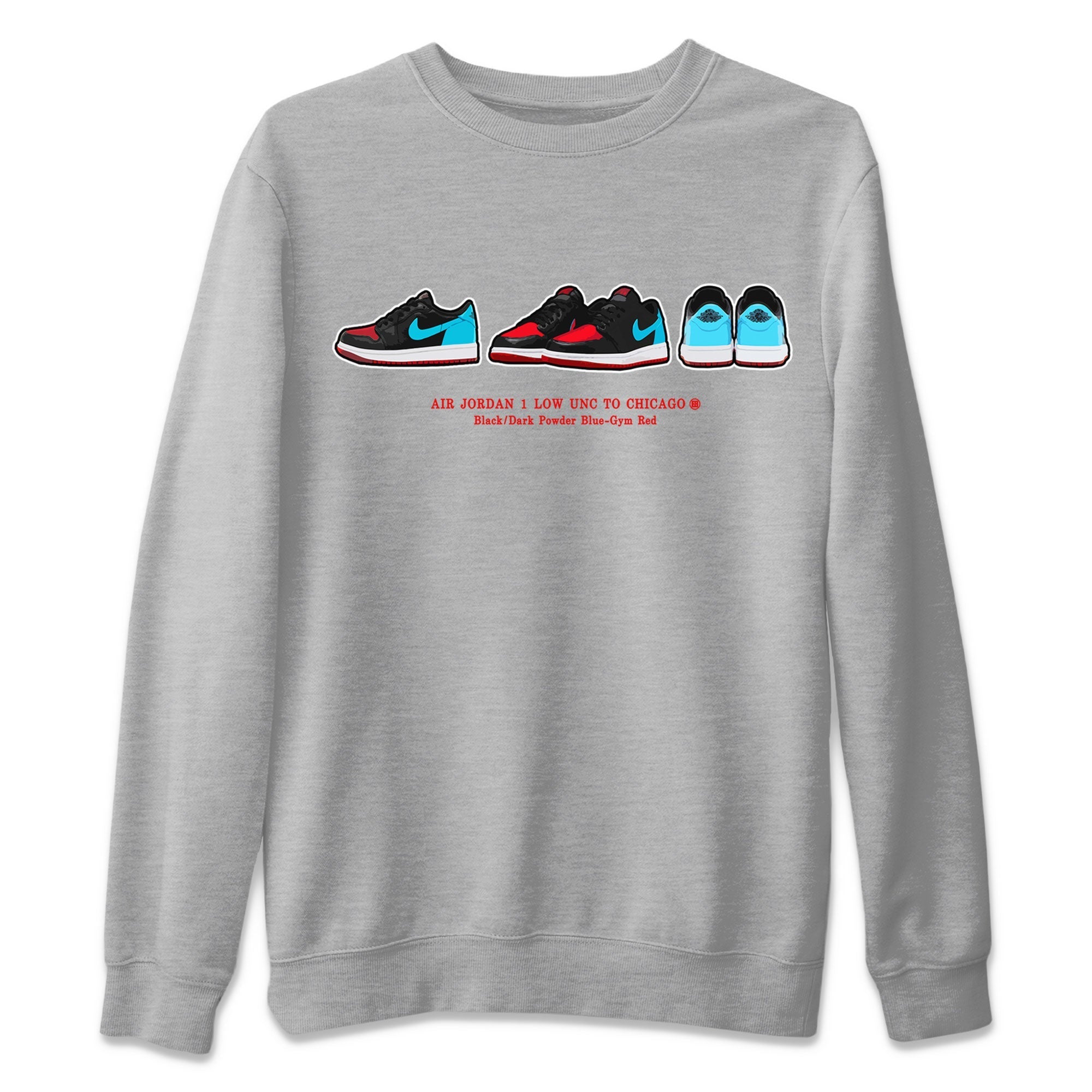 snkmatch Prelude Unisex Tops - Air Jordan 1 UNC to Chicago