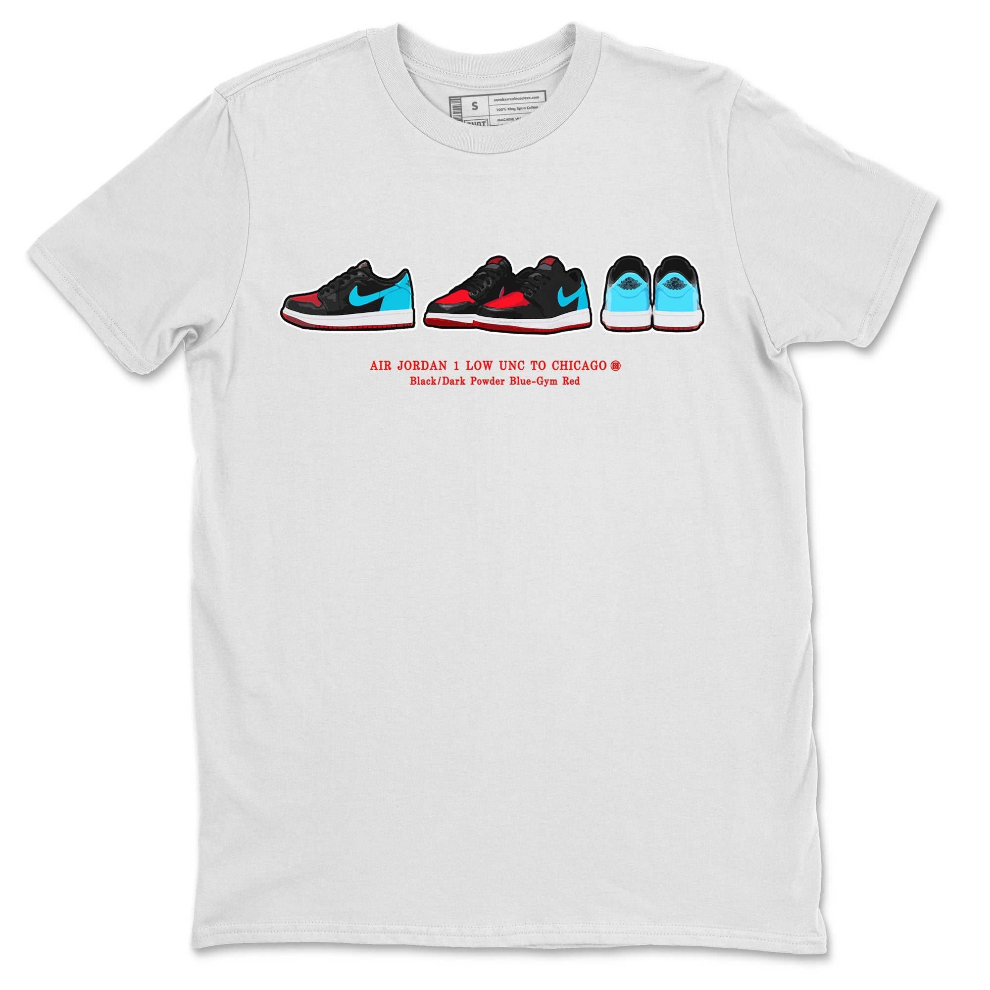 snkmatch Prelude Unisex Tops - Air Jordan 1 UNC to Chicago