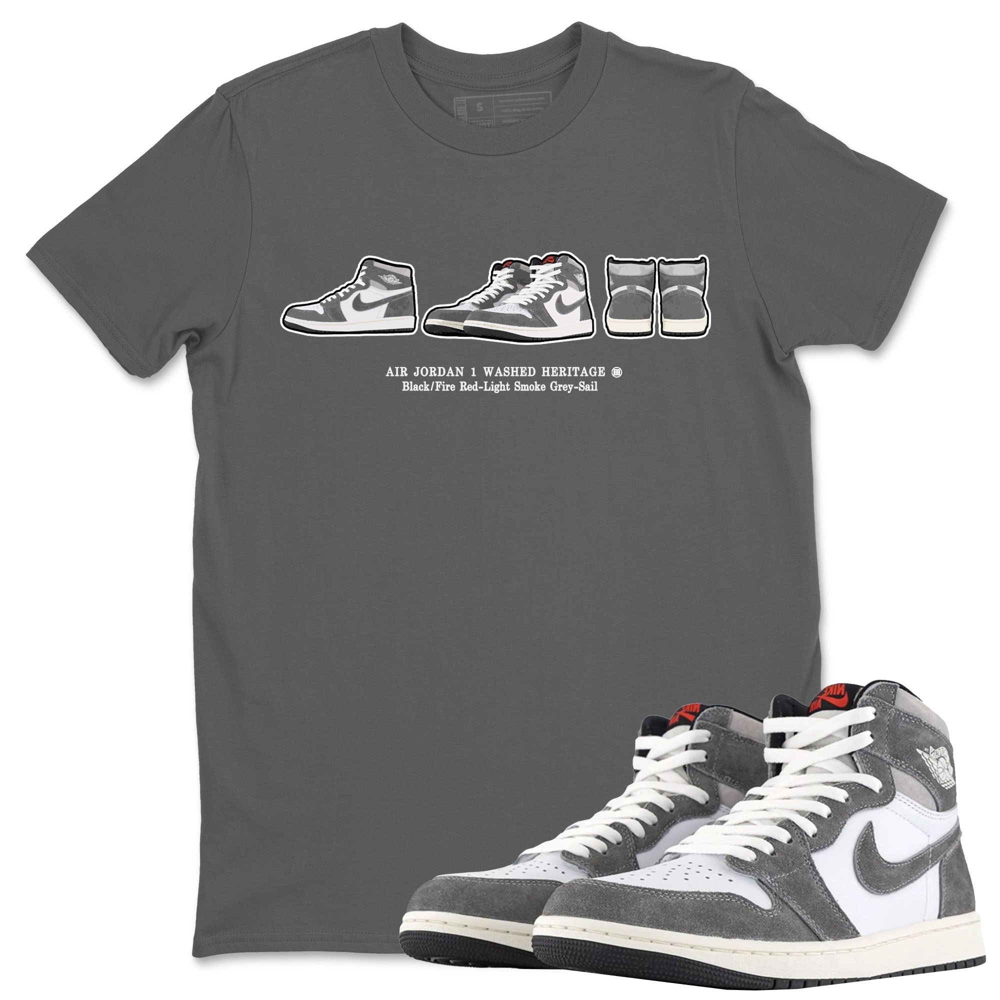 snkmatch Prelude Unisex Tops - Air Jordan 1 Washed Heritage