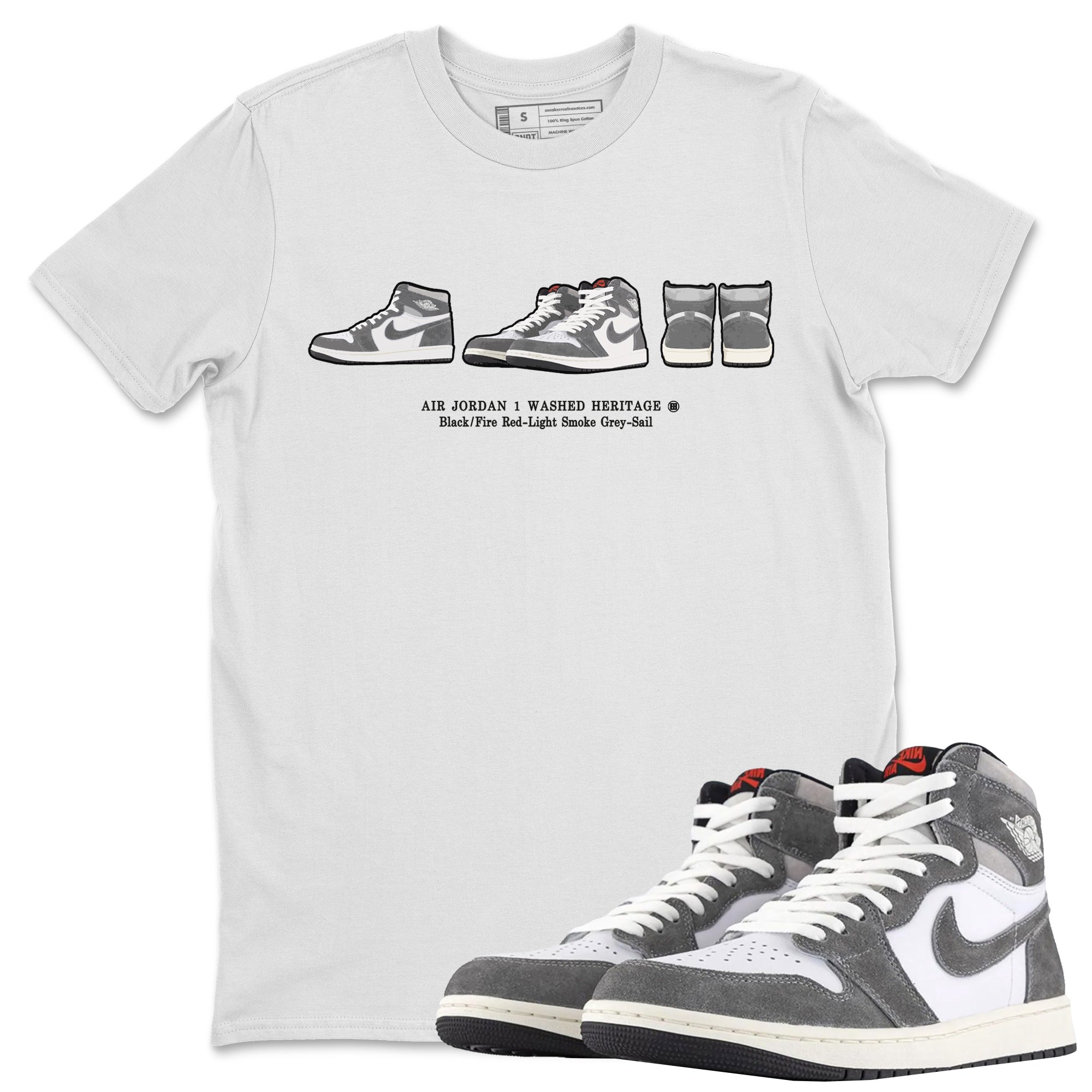 snkmatch Prelude Unisex Tops - Air Jordan 1 Washed Heritage