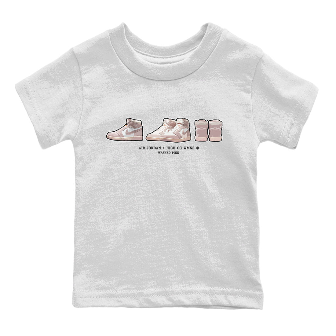 snkmatch Prelude Kids Tops - Air Jordan 1 Washed Pink