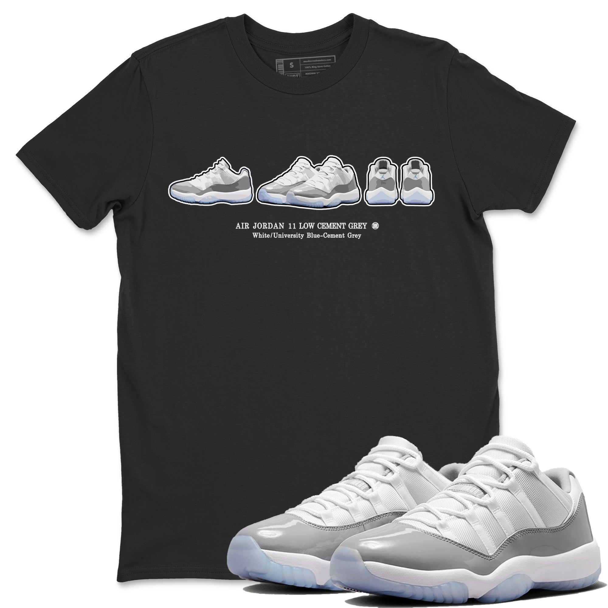 snkmatch Prelude Unisex Tops - Air Jordan 11 White Cement