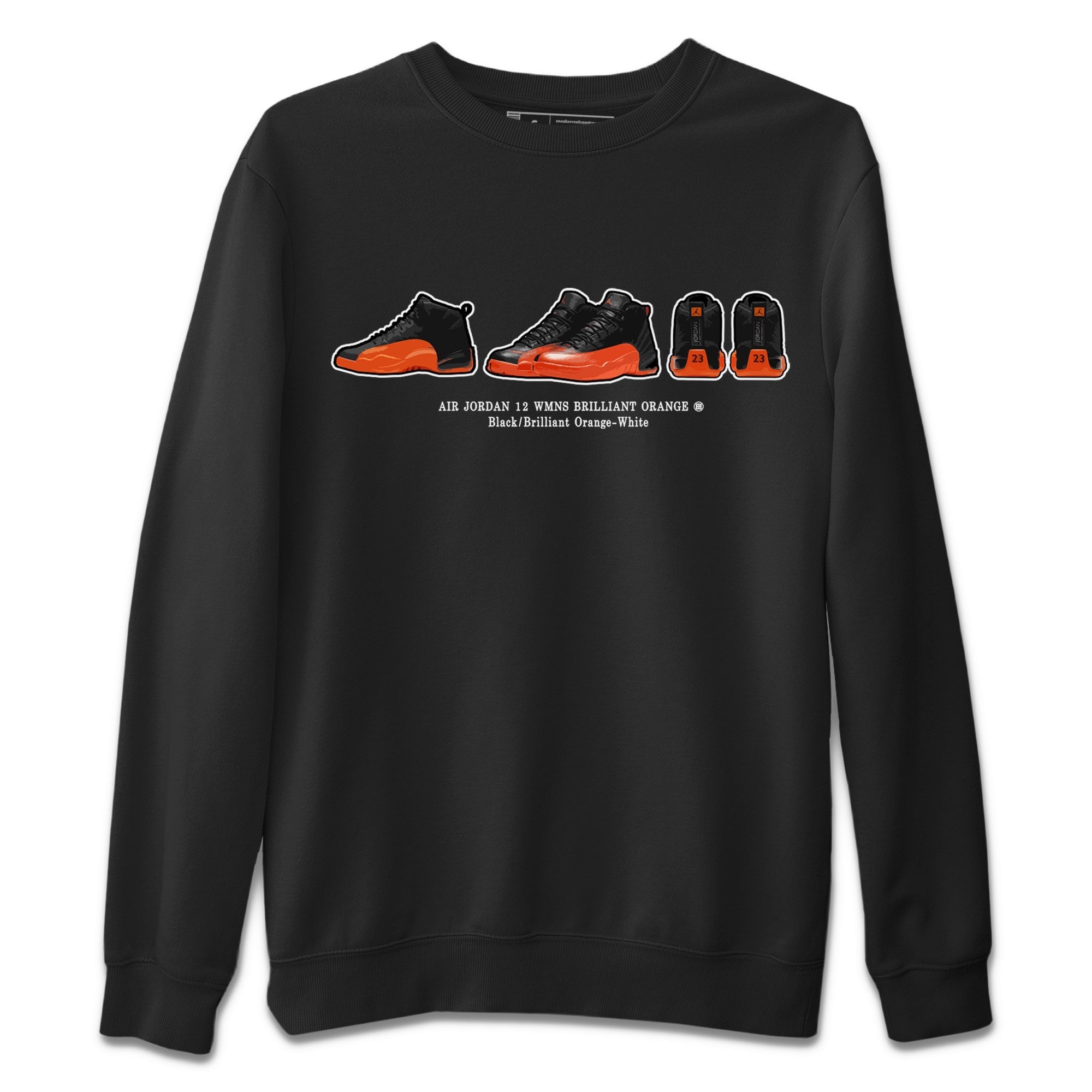snkmatch Prelude Unisex Tops - Air Jordan 12 Brilliant Orange