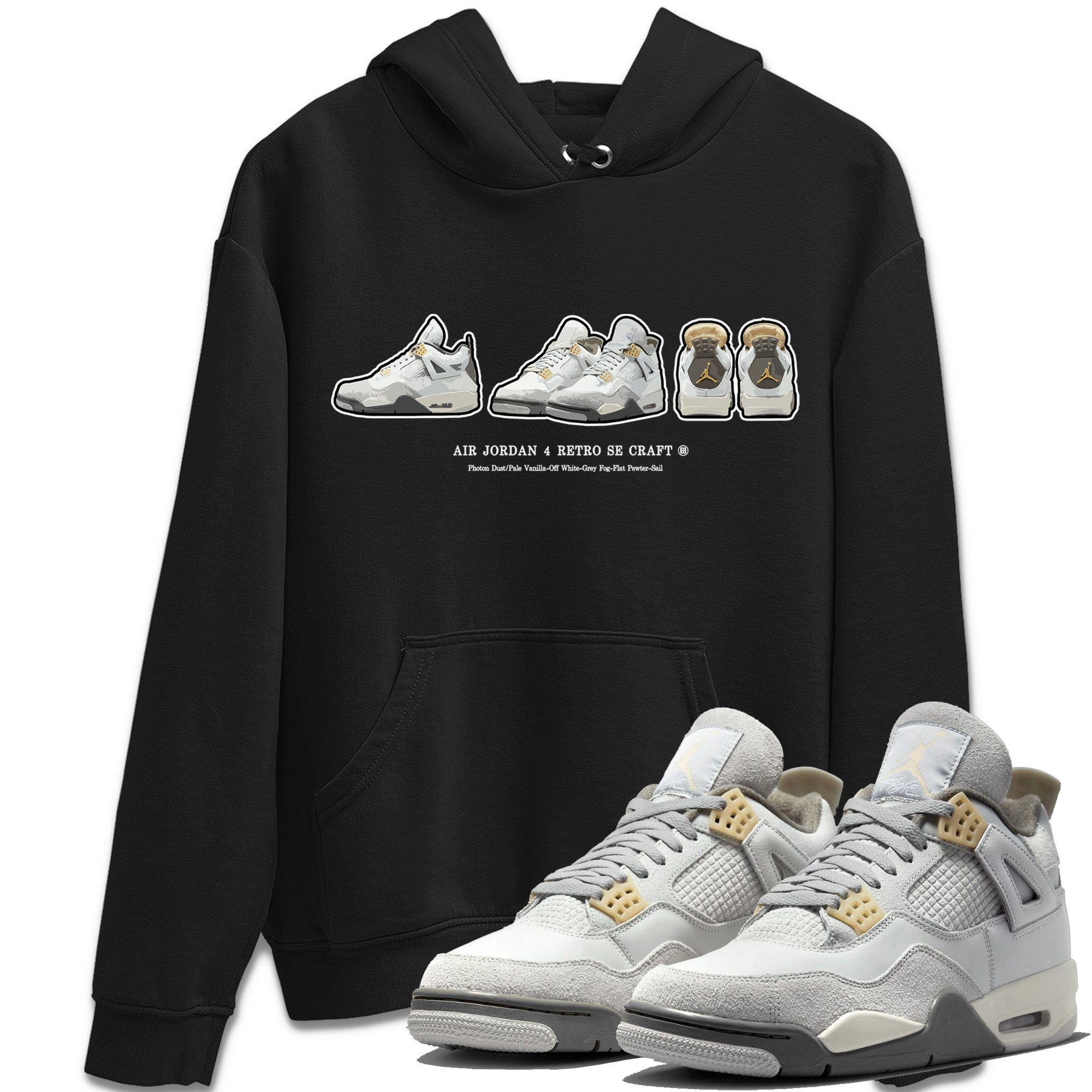snkmatch Prelude Unisex Tops - Air Jordan 4 Craft