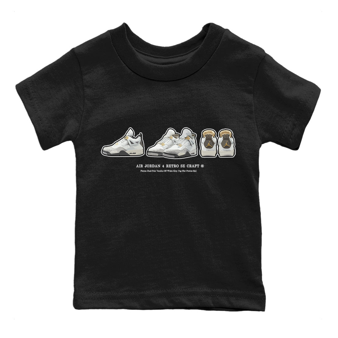 snkmatch Prelude Kids Tops - Air Jordan 4 Craft