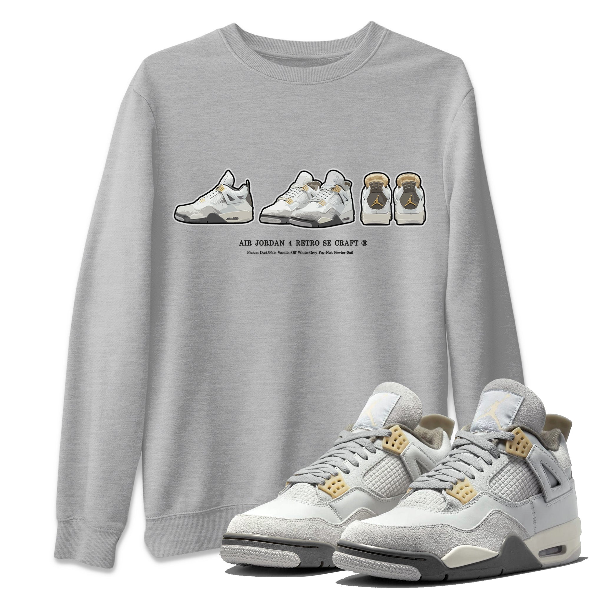 snkmatch Prelude Unisex Tops - Air Jordan 4 Craft