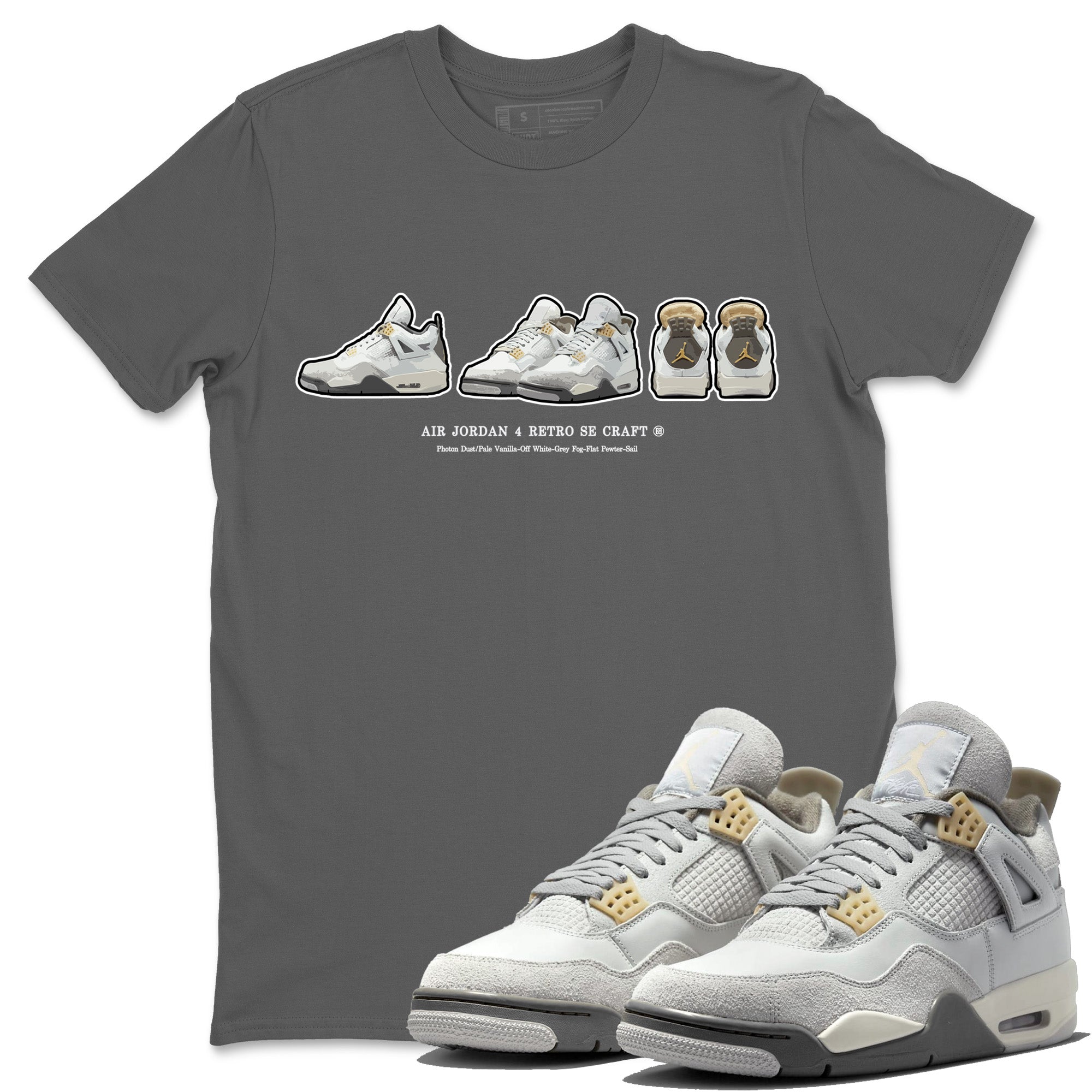 snkmatch Prelude Unisex Tops - Air Jordan 4 Craft