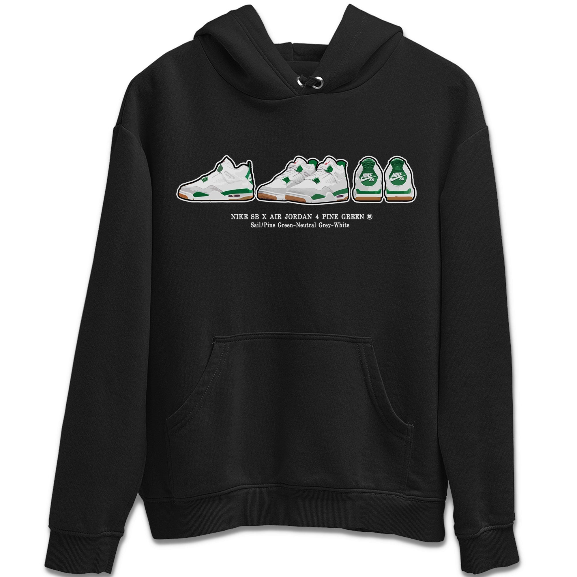 snkmatch Prelude Unisex Tops - Air Jordan 4 Pine Green SB