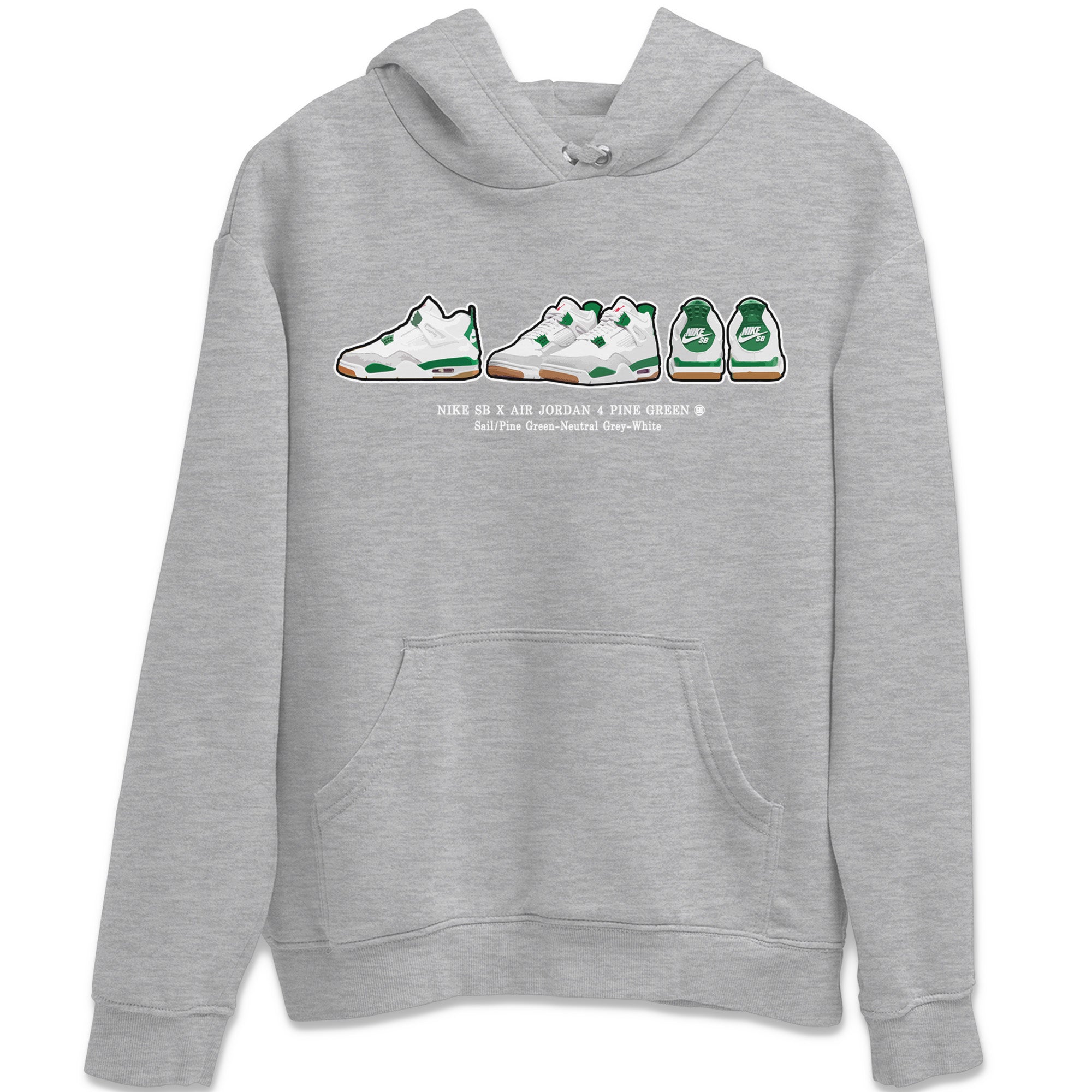 snkmatch Prelude Unisex Tops - Air Jordan 4 Pine Green SB