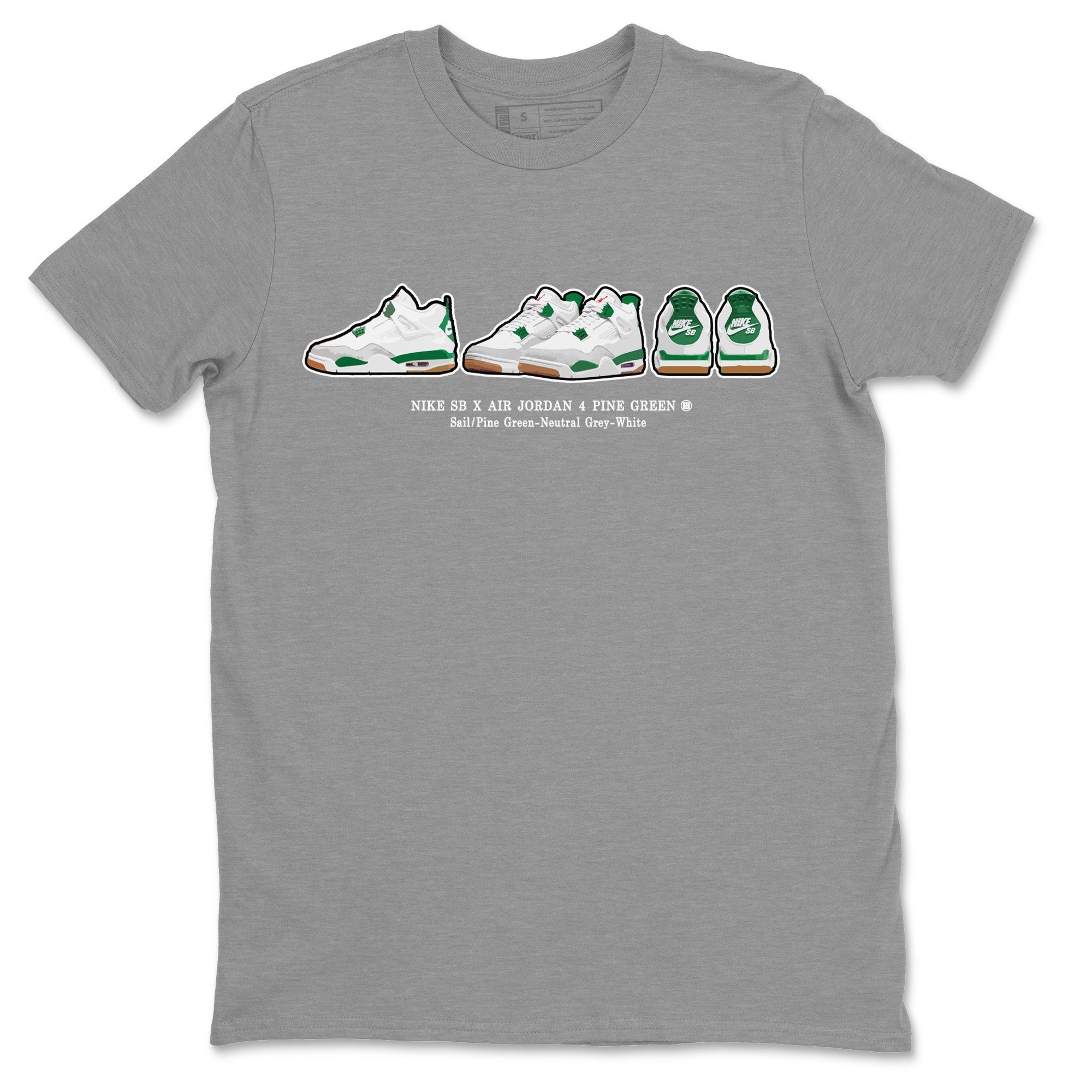 snkmatch Prelude Unisex Tops - Air Jordan 4 Pine Green